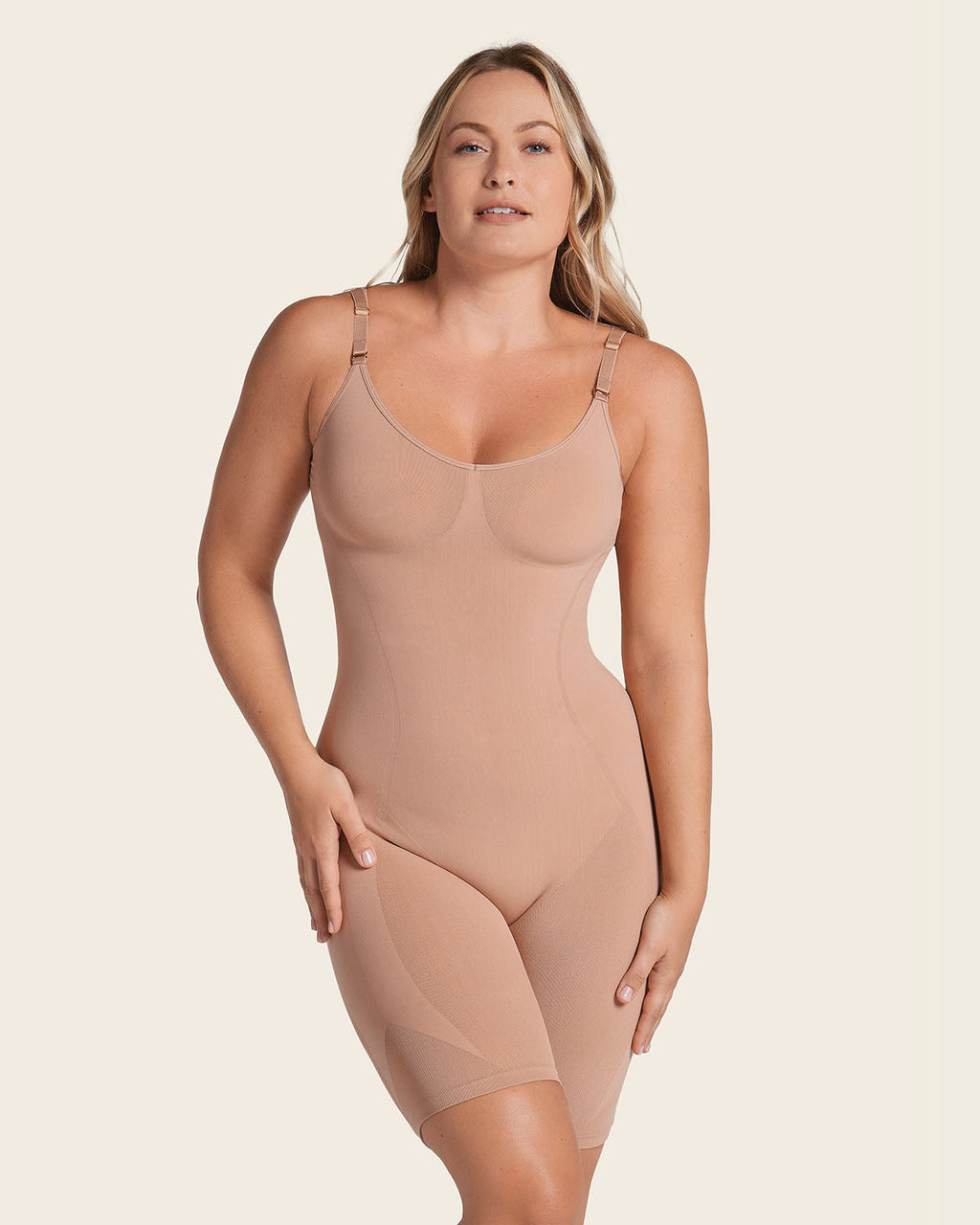 Full Coverage Seamless Shaping Bodysuit#color_700-black