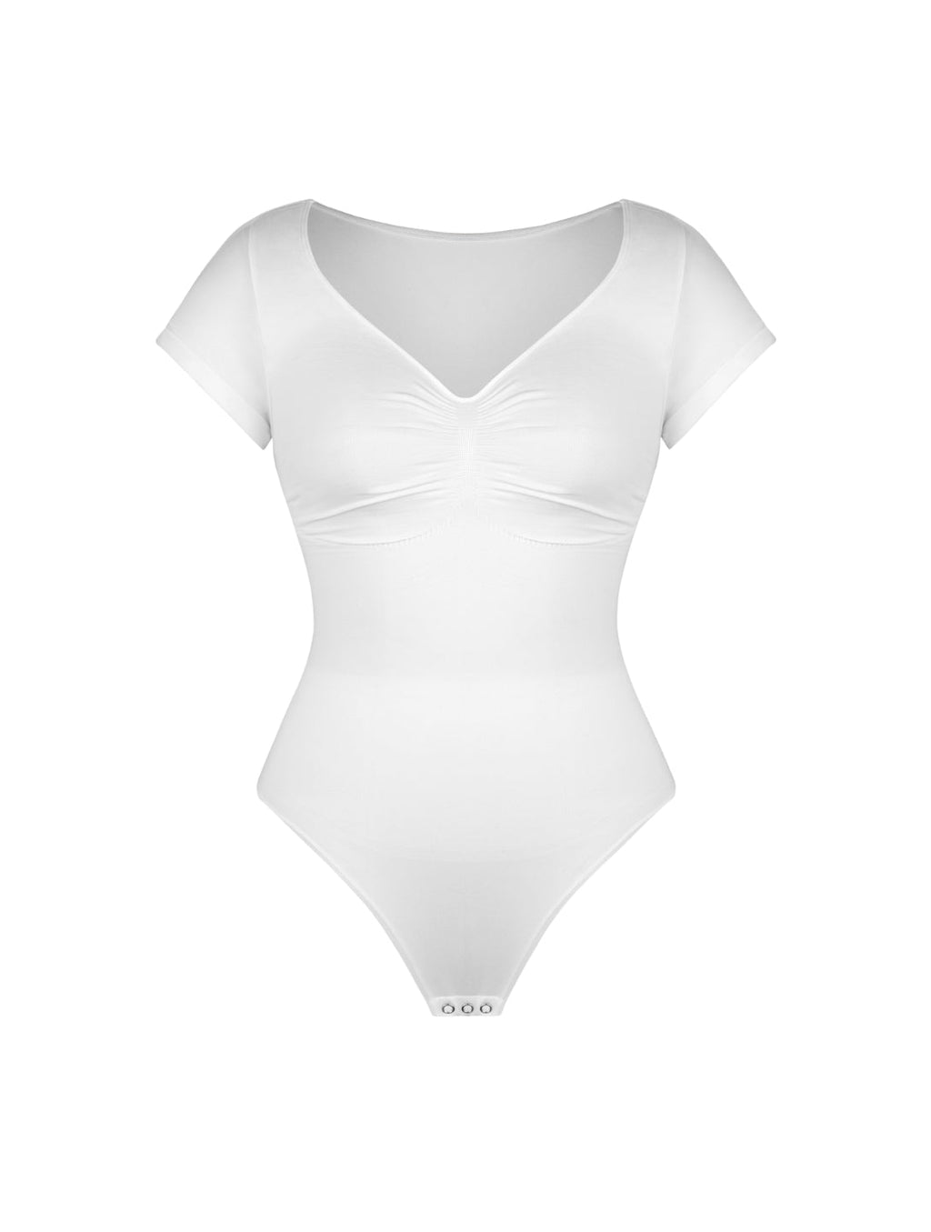 V-Neck Sculpting Tee Bodysuit - XYRIS