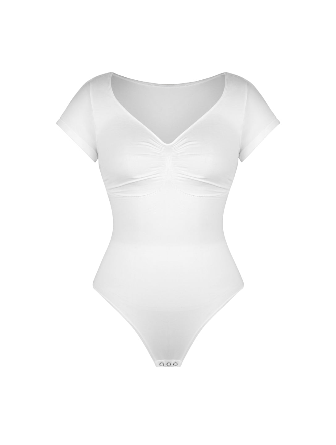 V-Neck Sculpting Tee Bodysuit - XYRIS