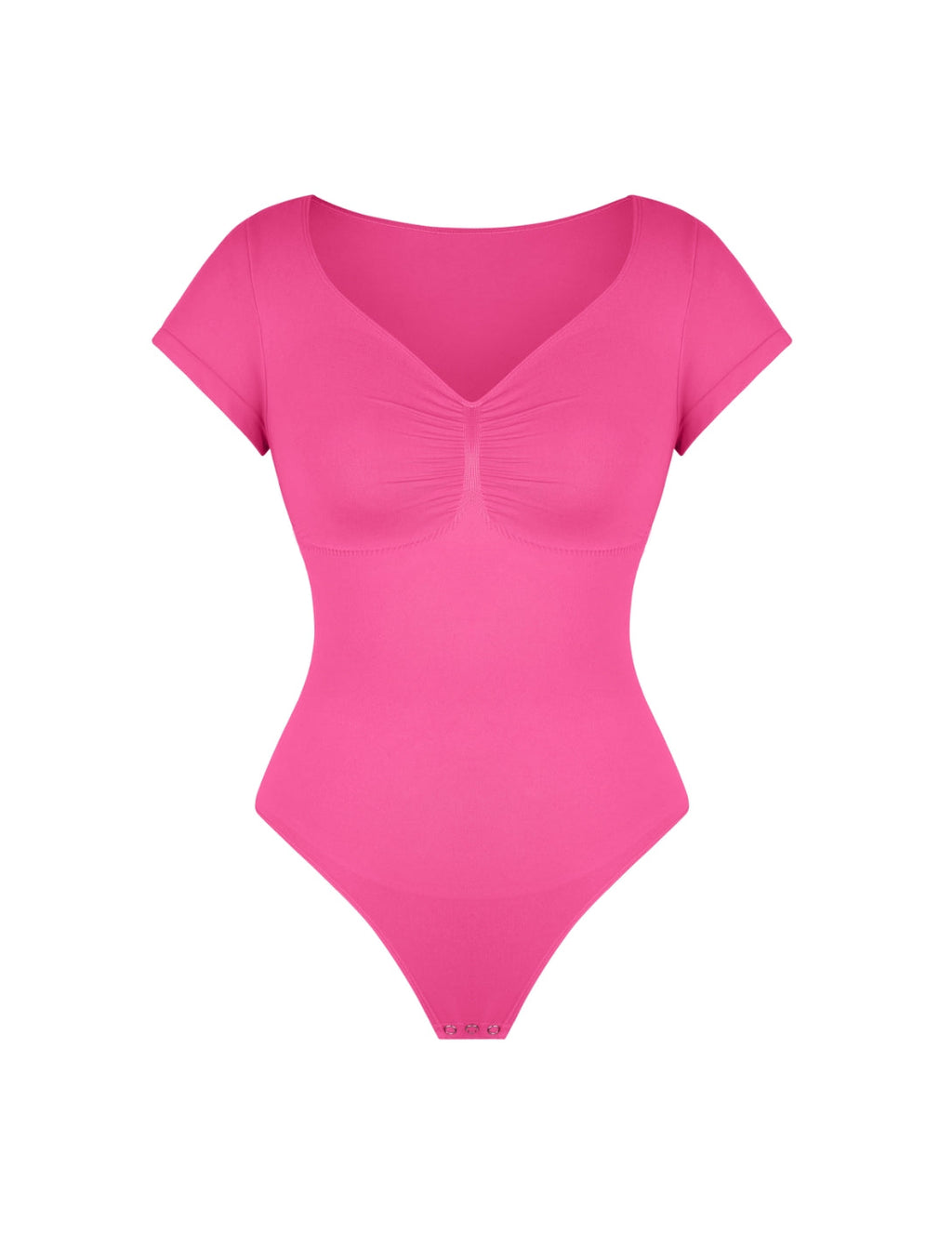 V-Neck Sculpting Tee Bodysuit - XYRIS