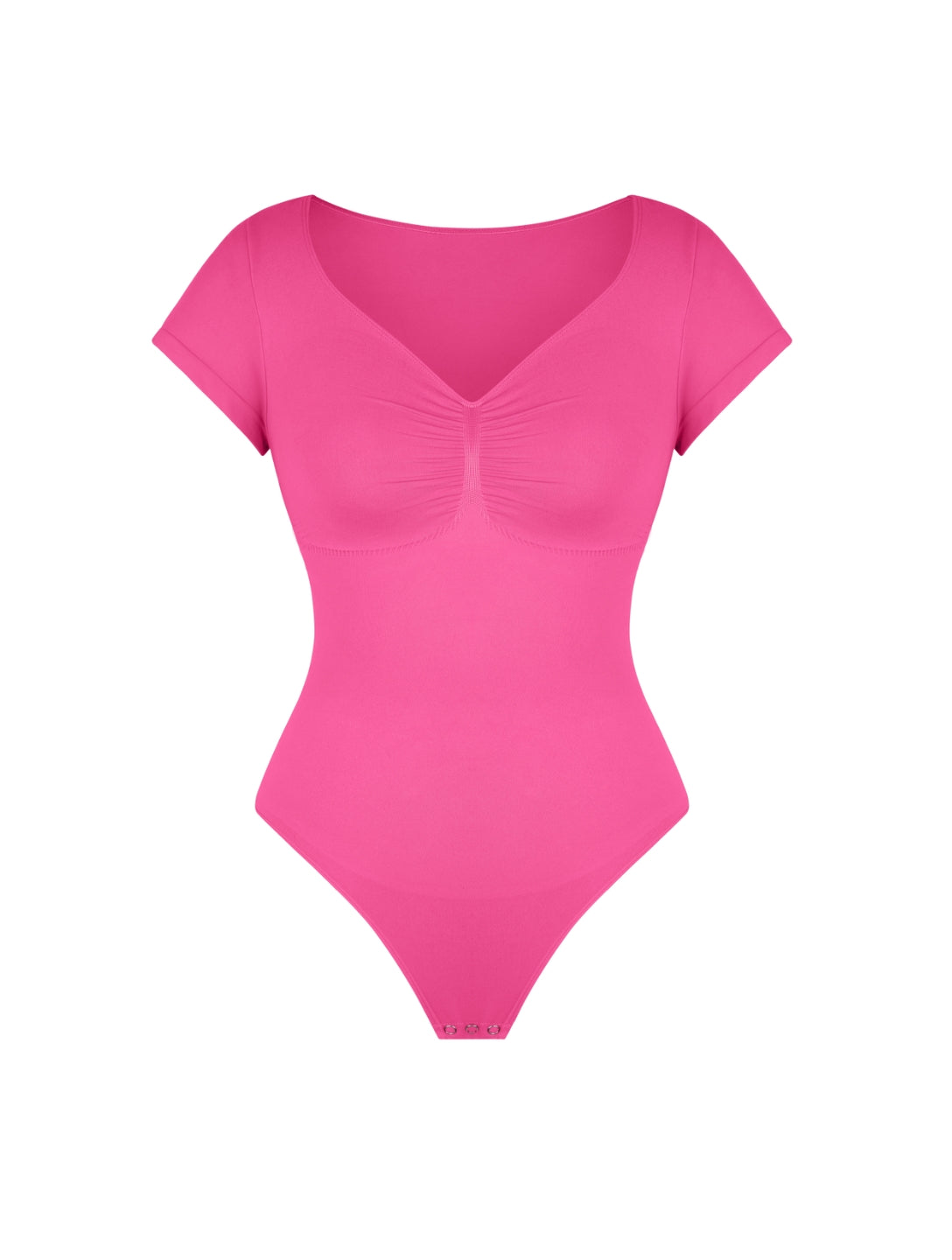 V-Neck Sculpting Tee Bodysuit - XYRIS