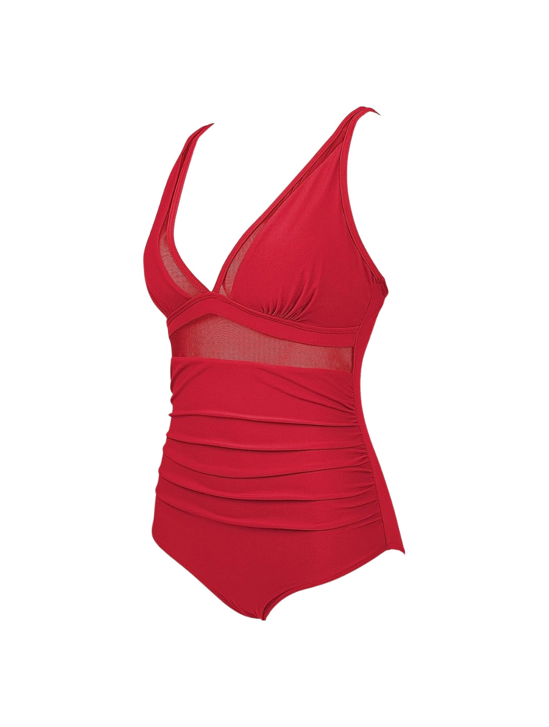 The Sculpting V-Neck Mesh Suit - XYRIS