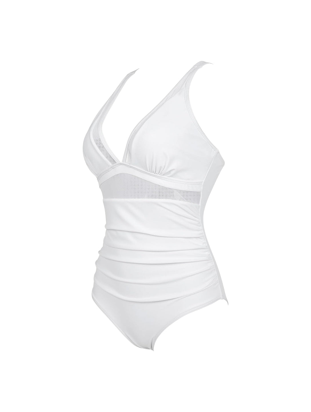 The Sculpting V-Neck Mesh Suit - XYRIS