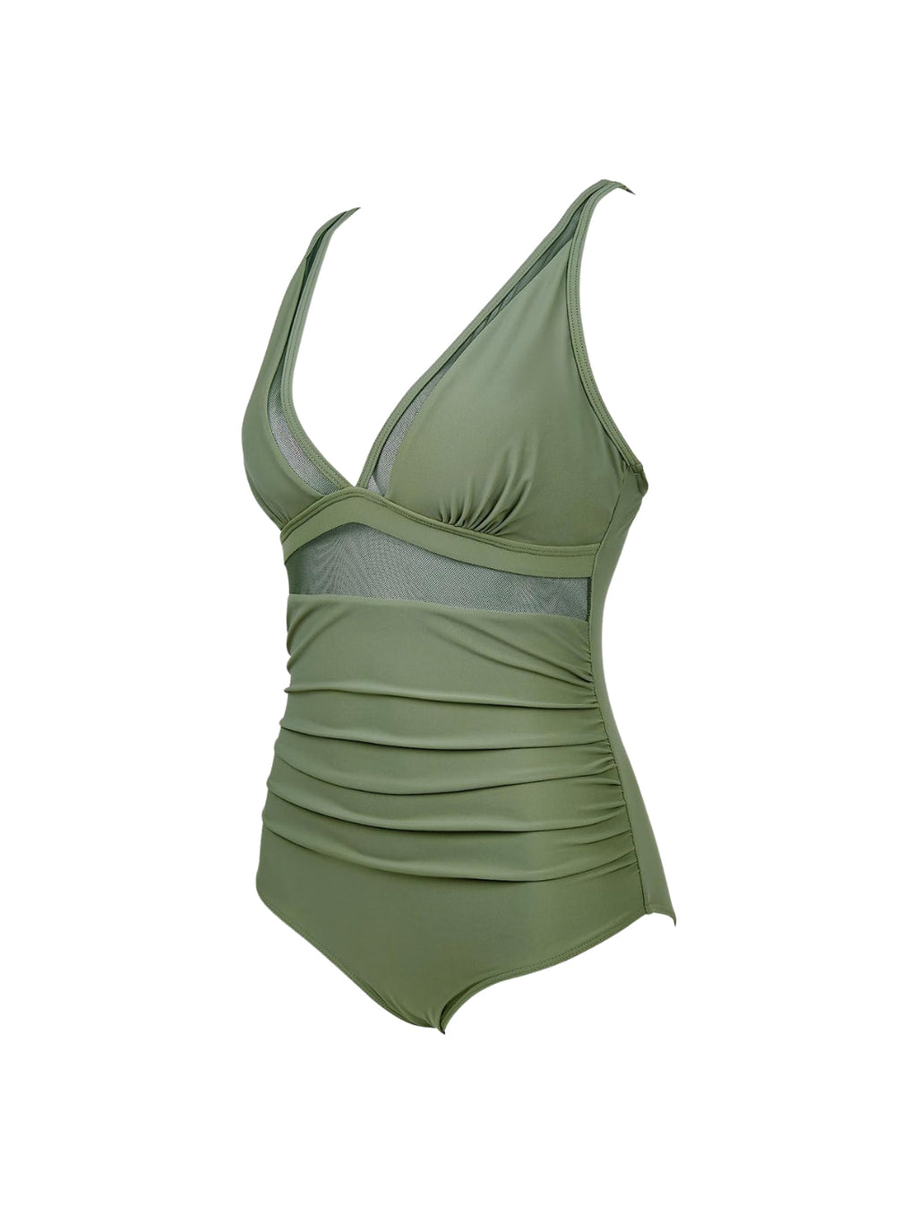 The Sculpting V-Neck Mesh Suit - XYRIS