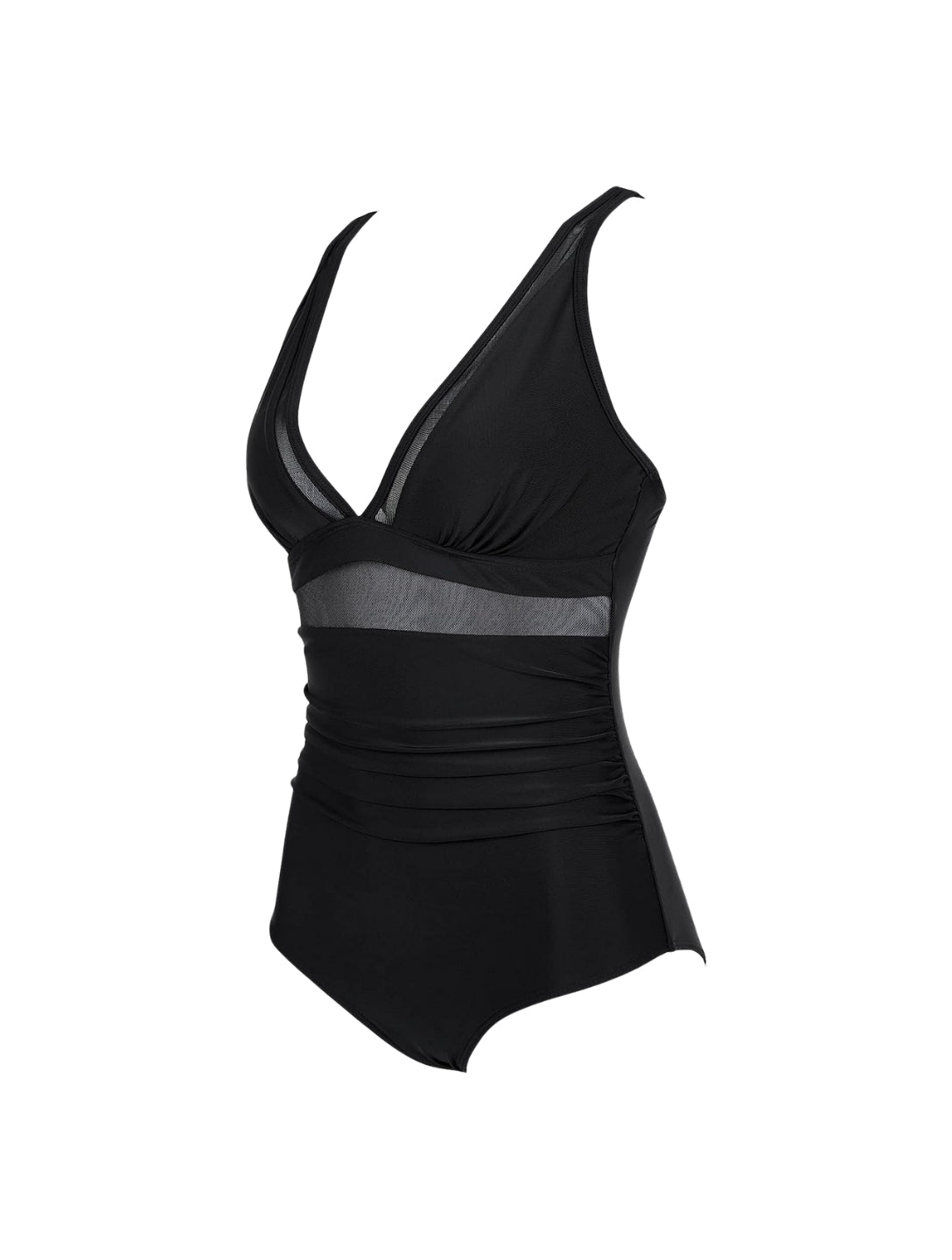 The Sculpting V-Neck Mesh Suit - XYRIS