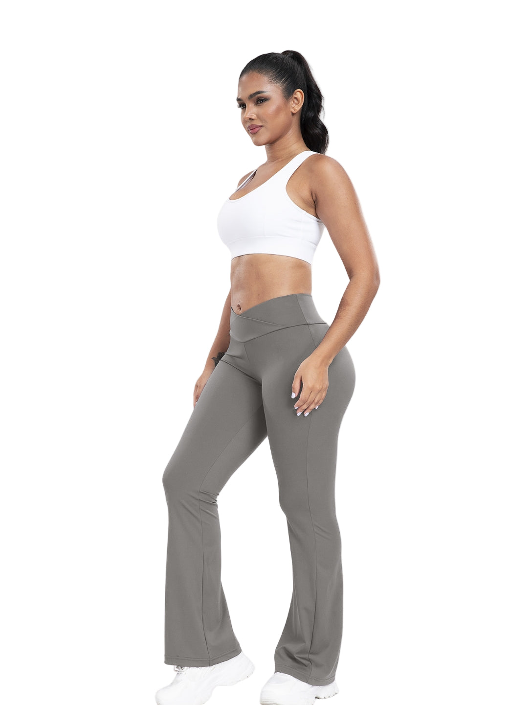 Snatched V-Line Flare Pants - XYRIS
