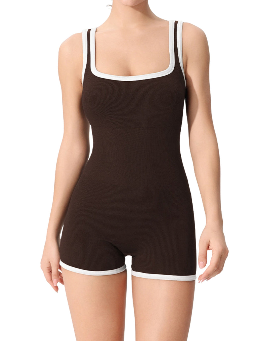 Outlined Ribbed Bodysuit - XYRIS