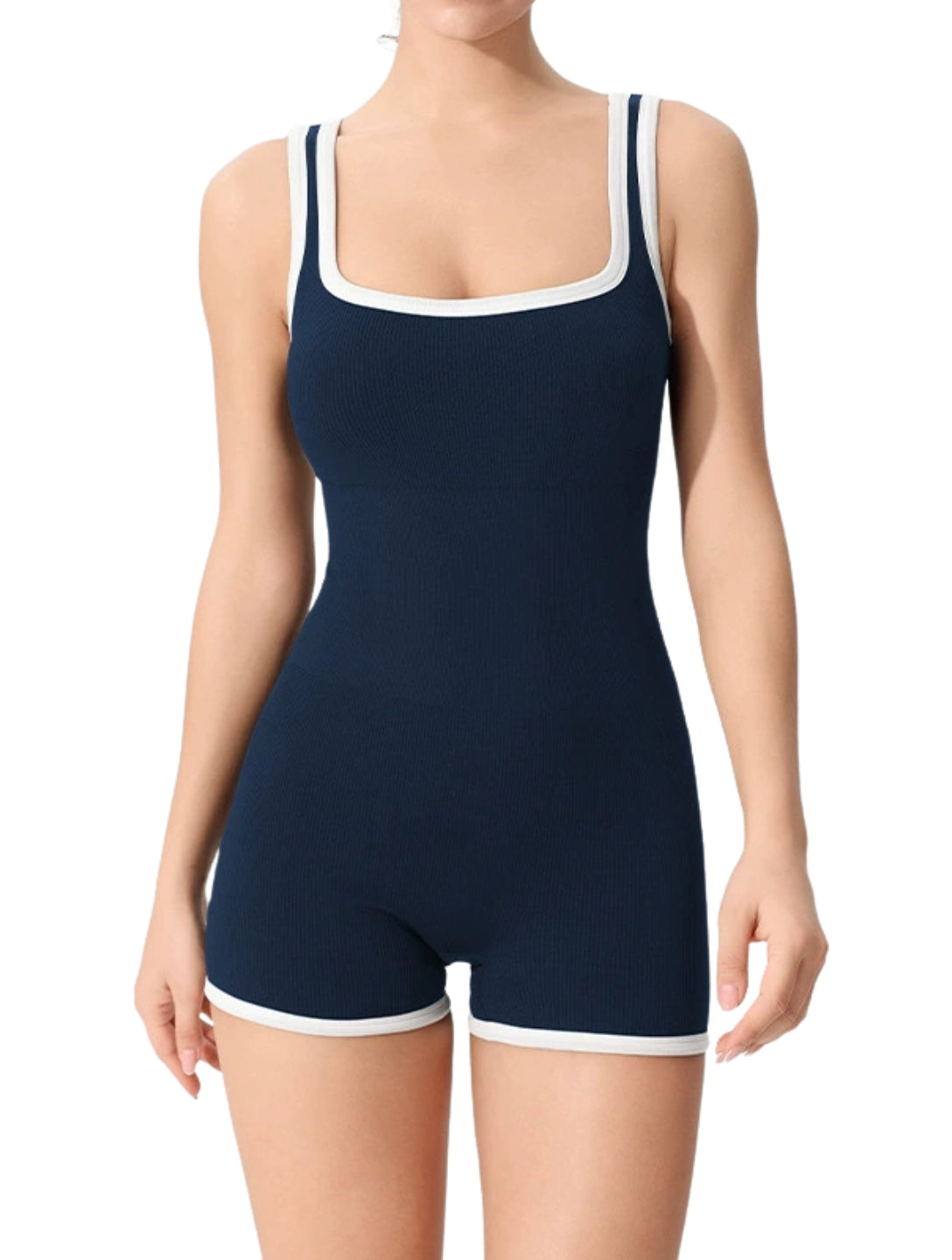 Outlined Ribbed Bodysuit - XYRIS