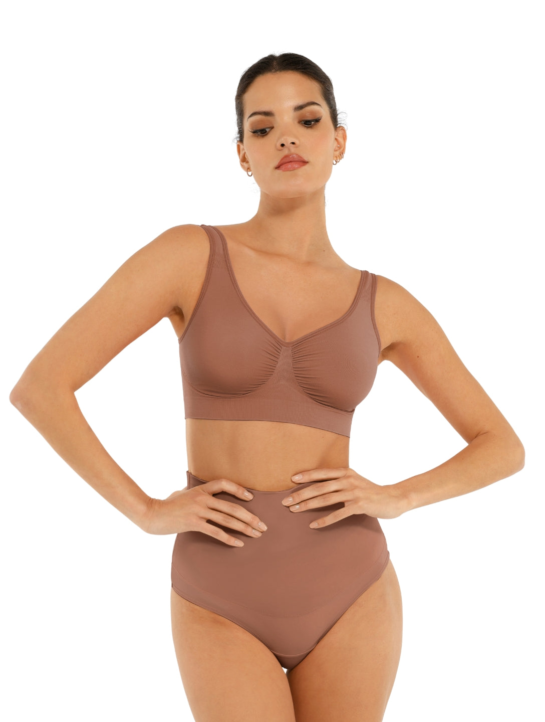 Snatched Wide Straps Bra - XYRIS