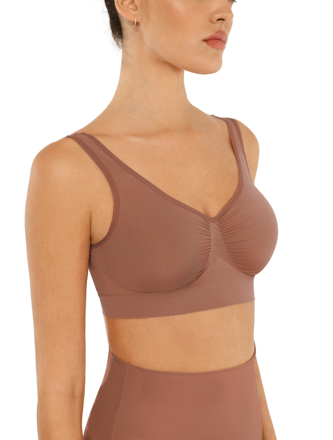 Snatched Wide Straps Bra - XYRIS