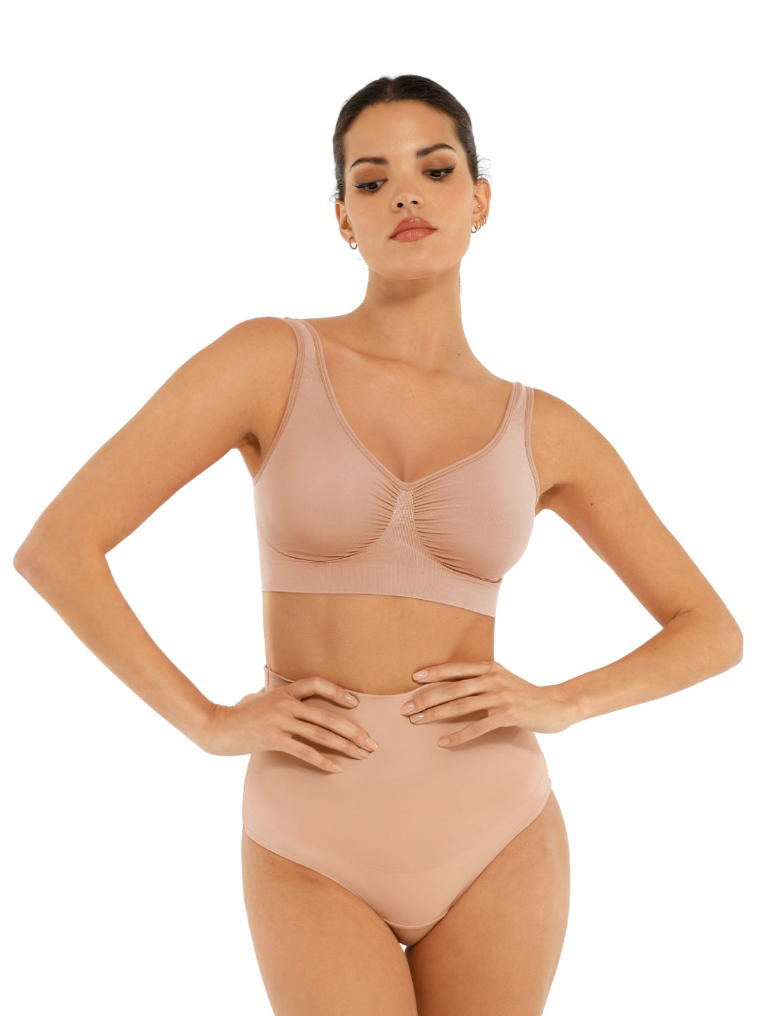 Snatched Wide Straps Bra - XYRIS
