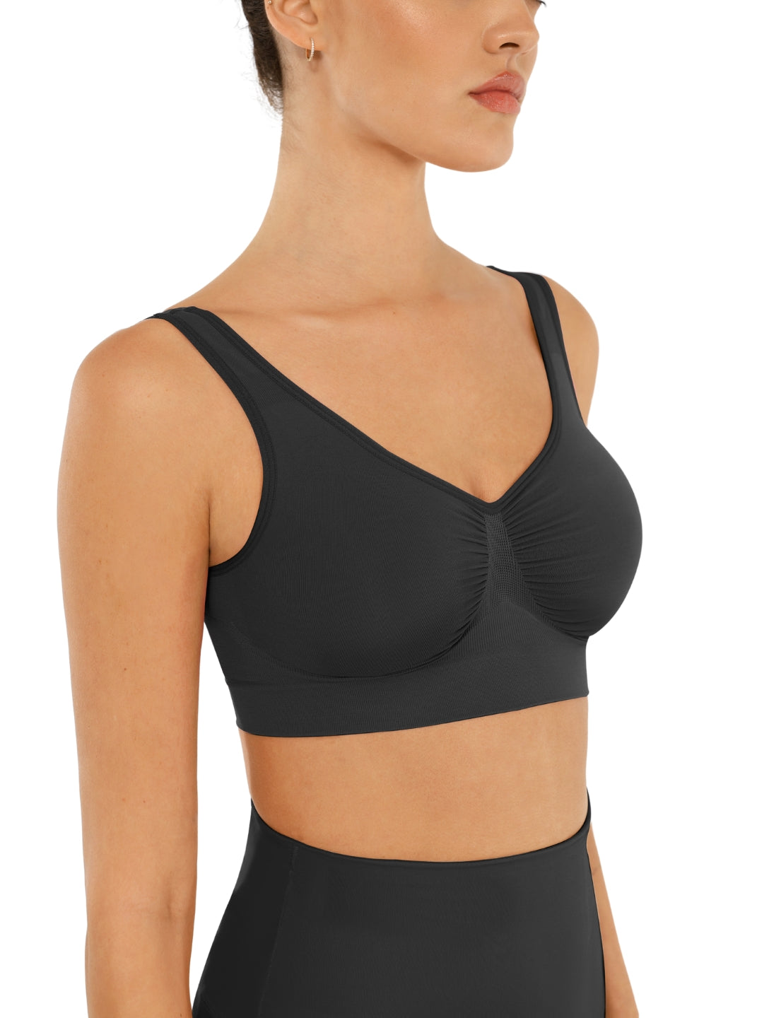 Snatched Wide Straps Bra - XYRIS