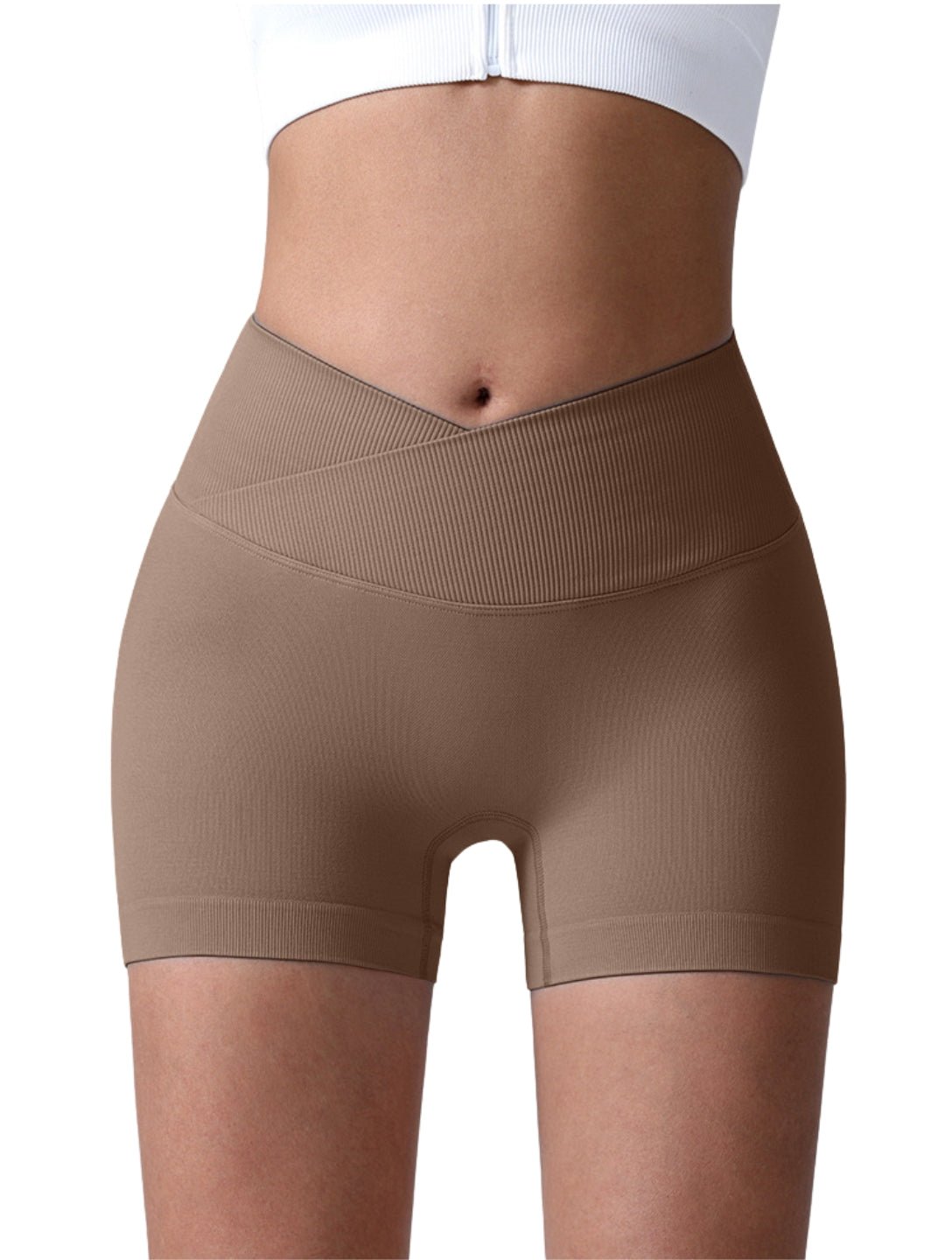 Sculpt V-Waist Scrunch Shorts - XYRIS