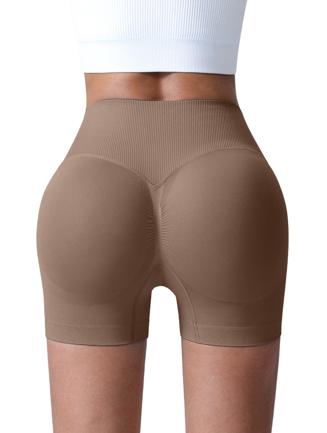 Sculpt V-Waist Scrunch Shorts - XYRIS