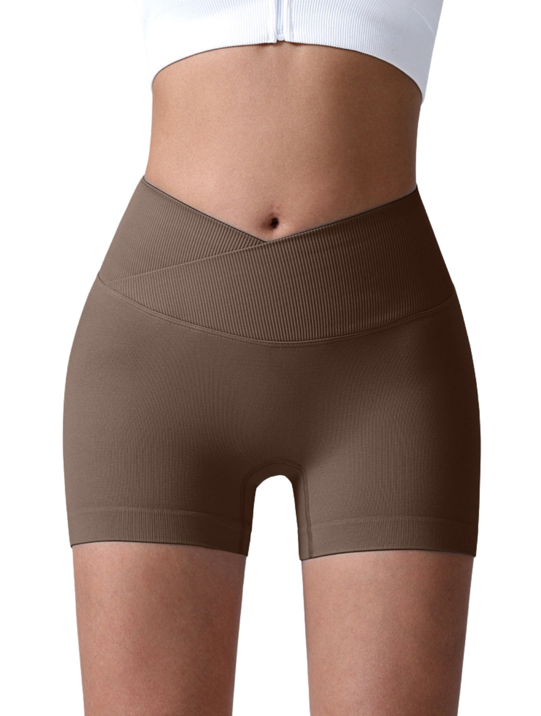 Sculpt V-Waist Scrunch Shorts - XYRIS