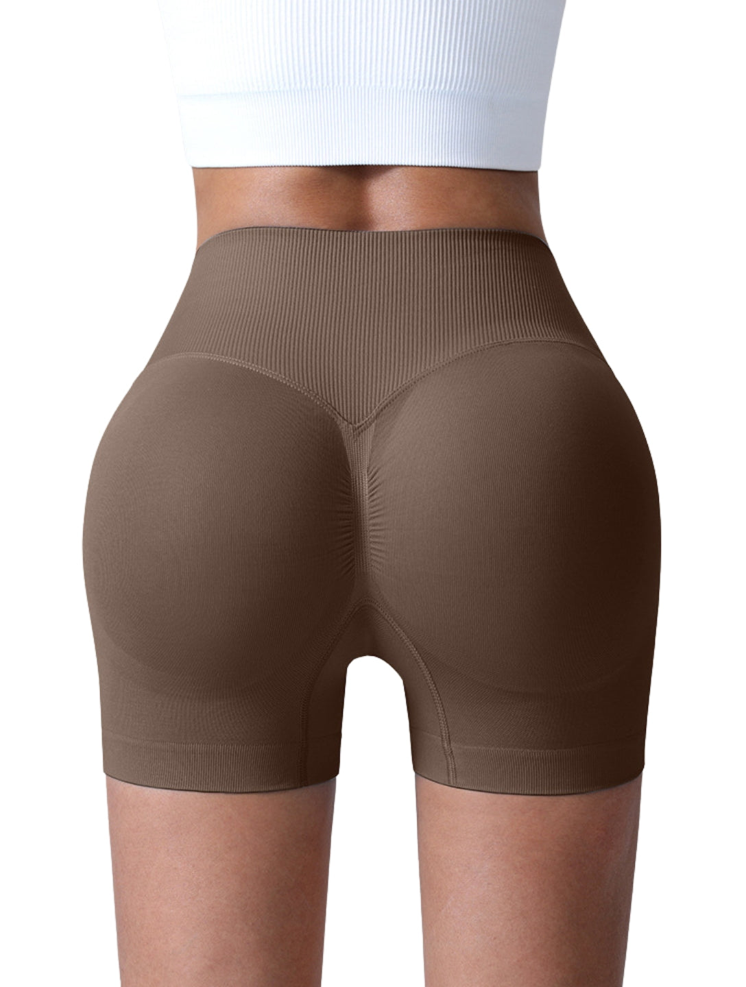 Sculpt V-Waist Scrunch Shorts - XYRIS