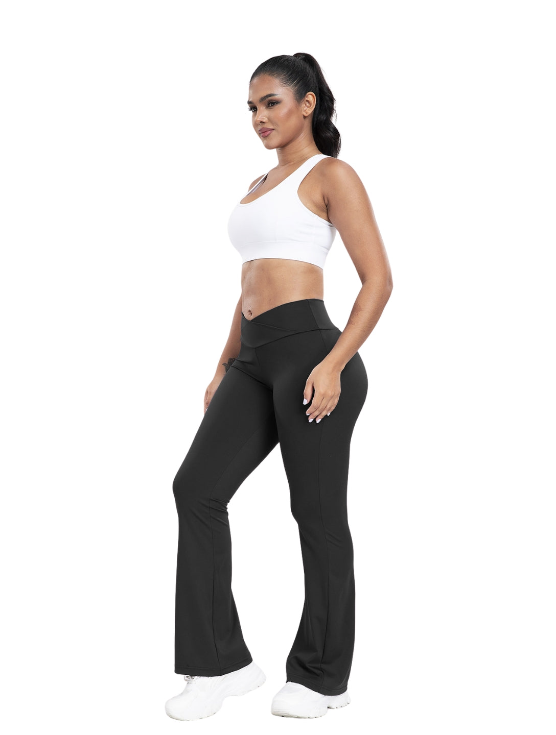 Snatched V-Line Flare Pants - XYRIS