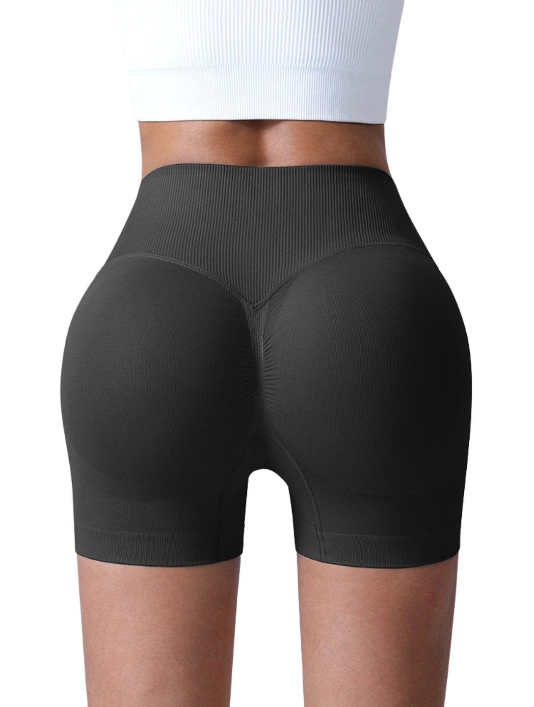 Sculpt V-Waist Scrunch Shorts - XYRIS