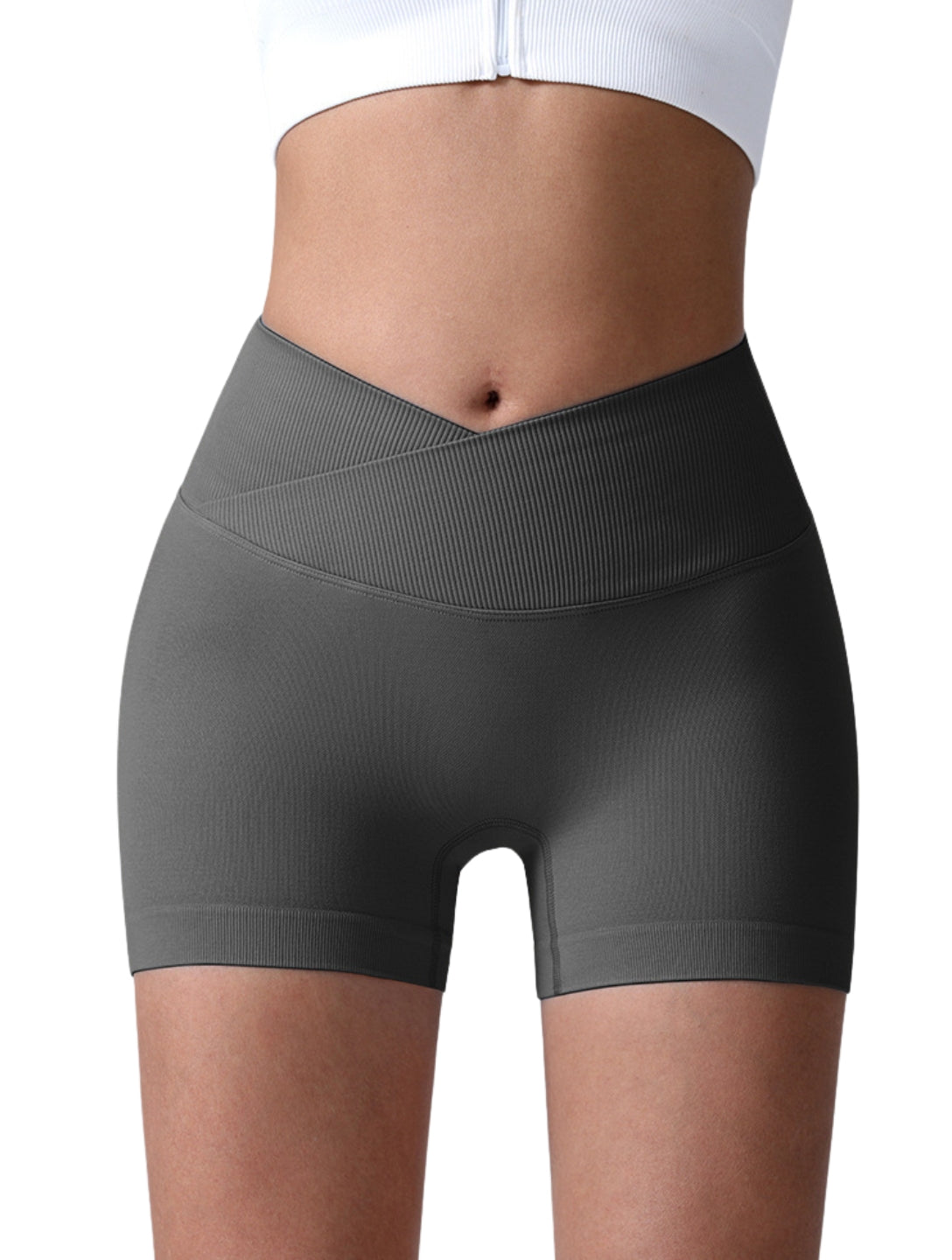 Sculpt V-Waist Scrunch Shorts - XYRIS
