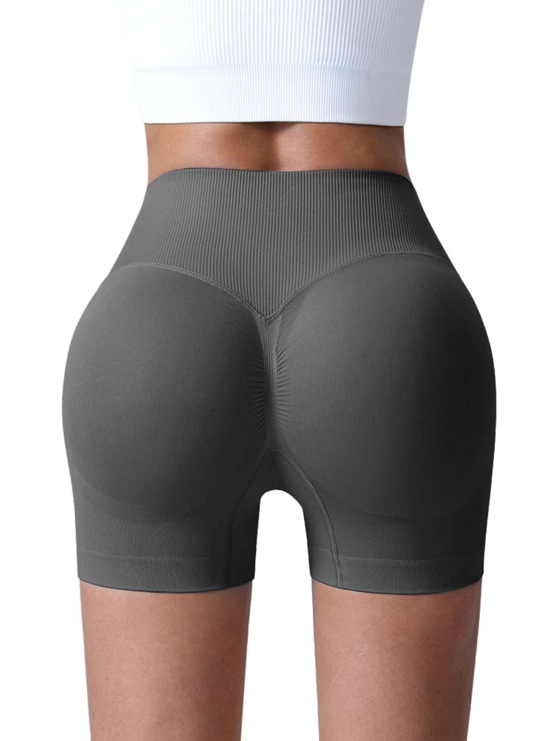 Sculpt V-Waist Scrunch Shorts - XYRIS