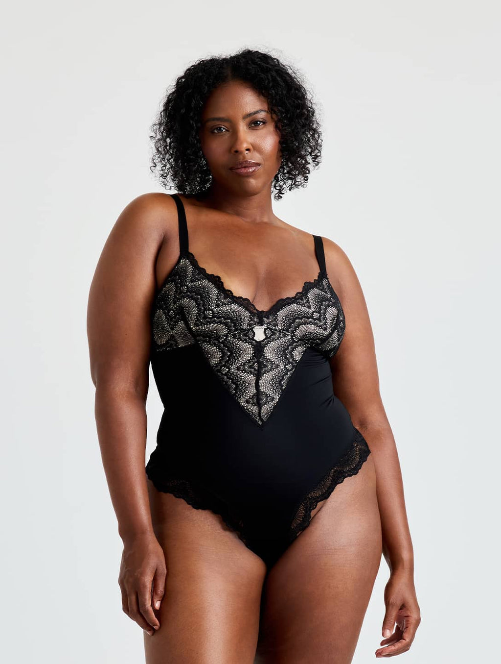 Half Laced Bodysuit - XYRIS