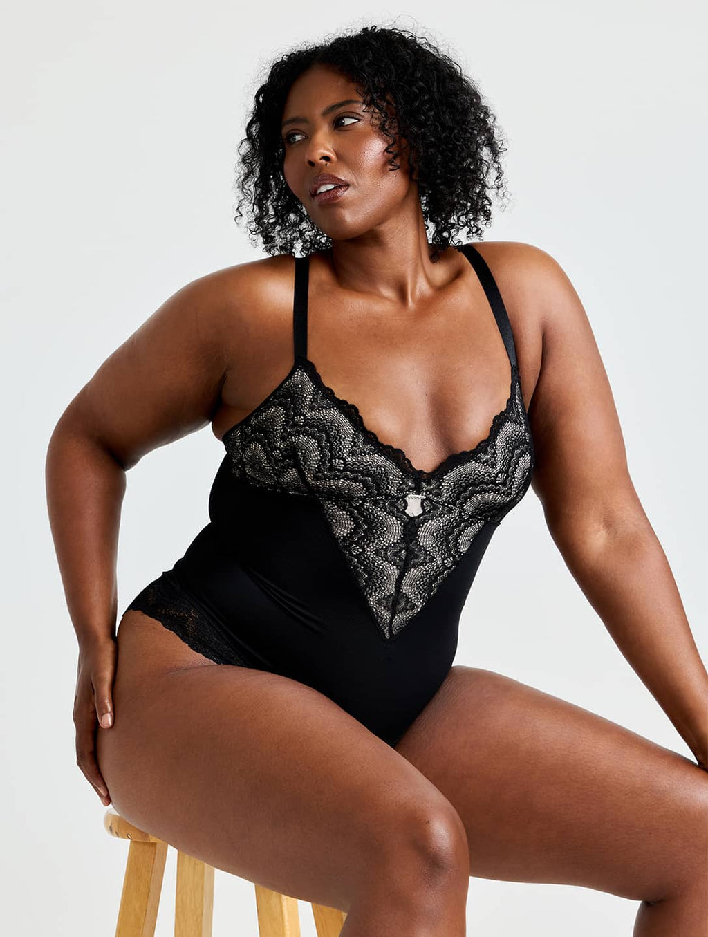 Half Laced Bodysuit - XYRIS