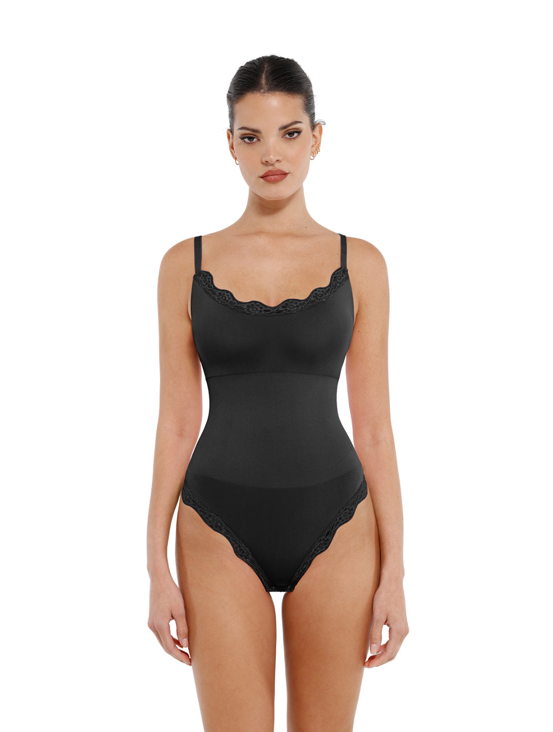 Seamless Laced Thong Bodysuit - XYRIS