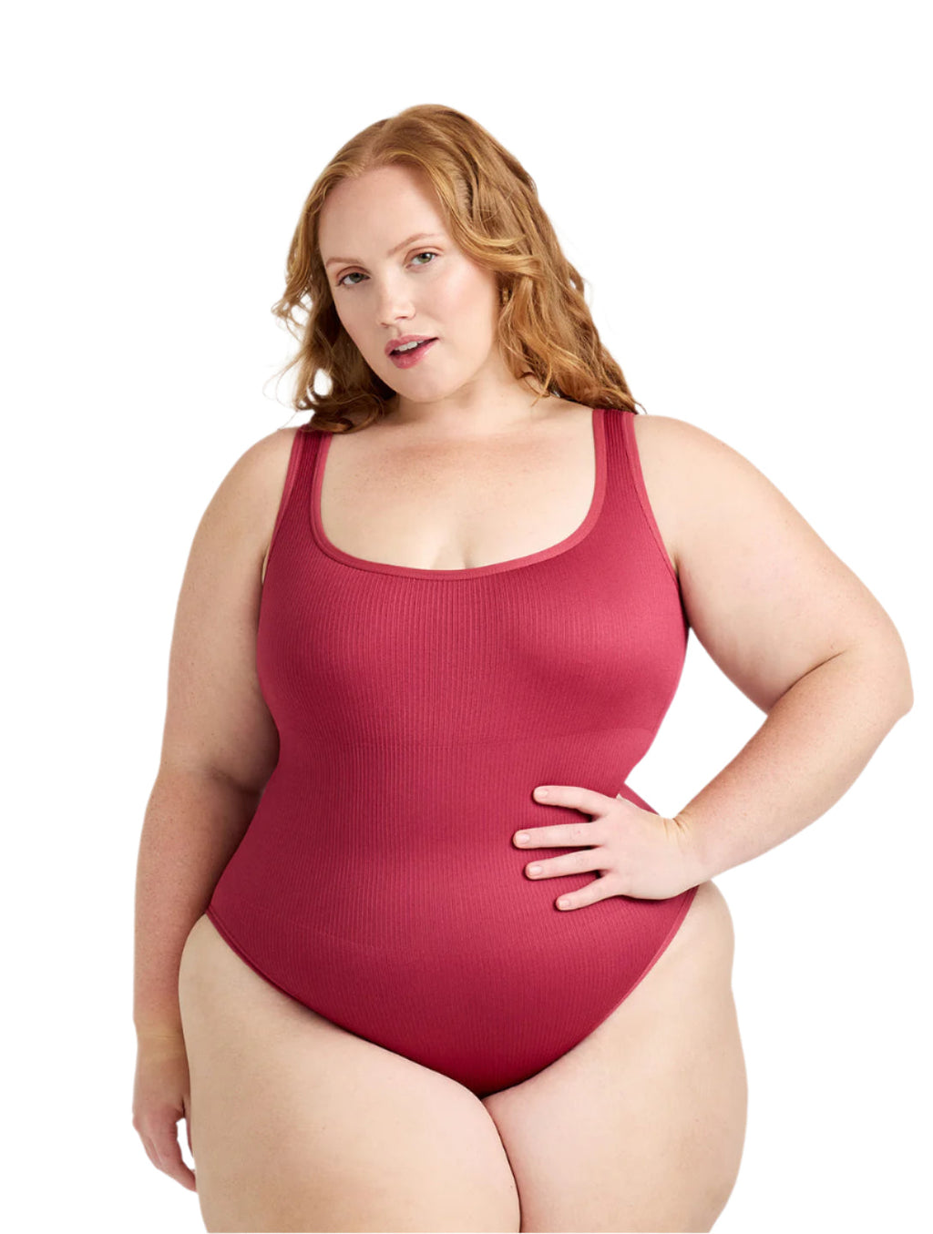 Ribbed Snatched Shapewear Bodysuit - XYRIS