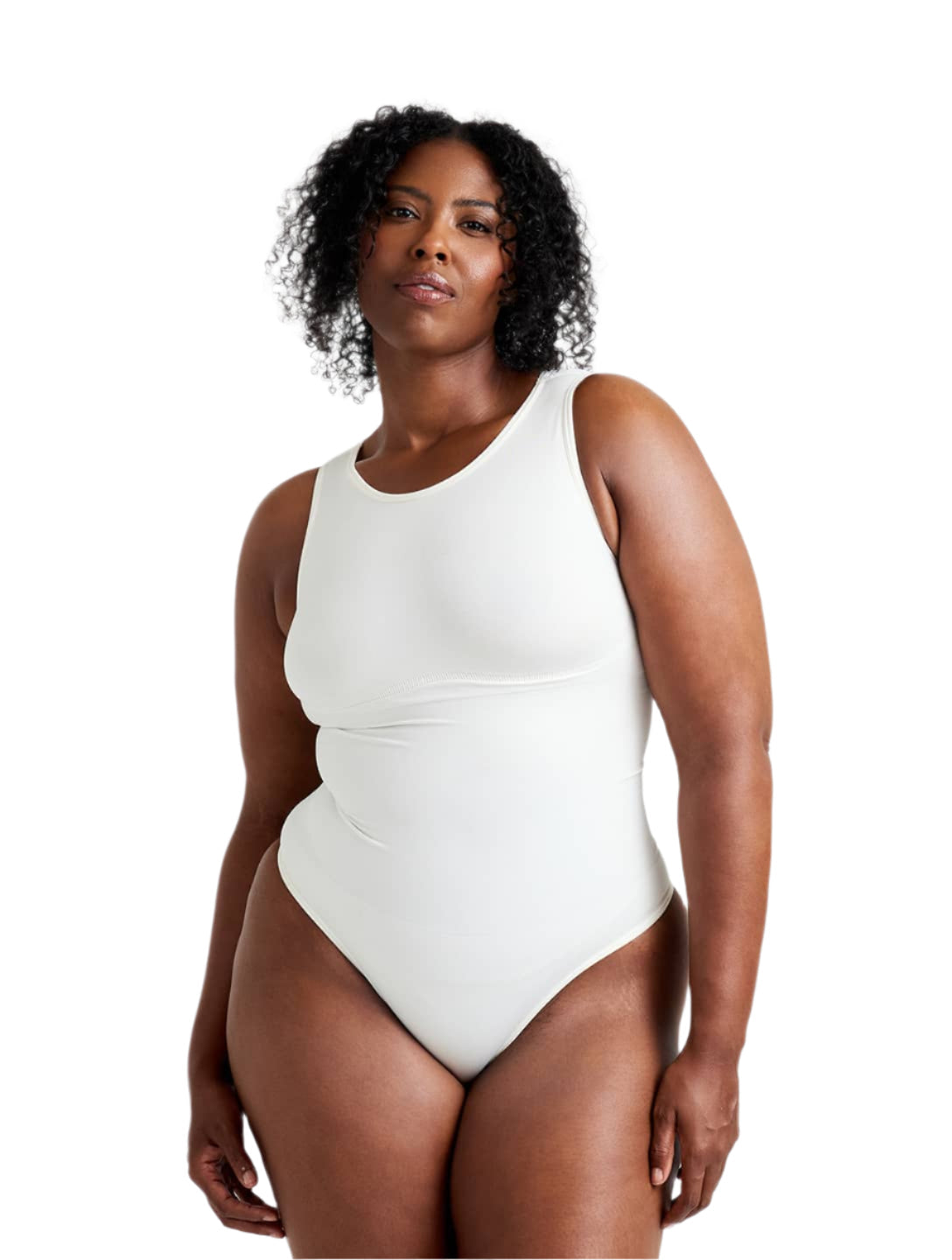 Round Neck Thong Bodysuit - XYRIS