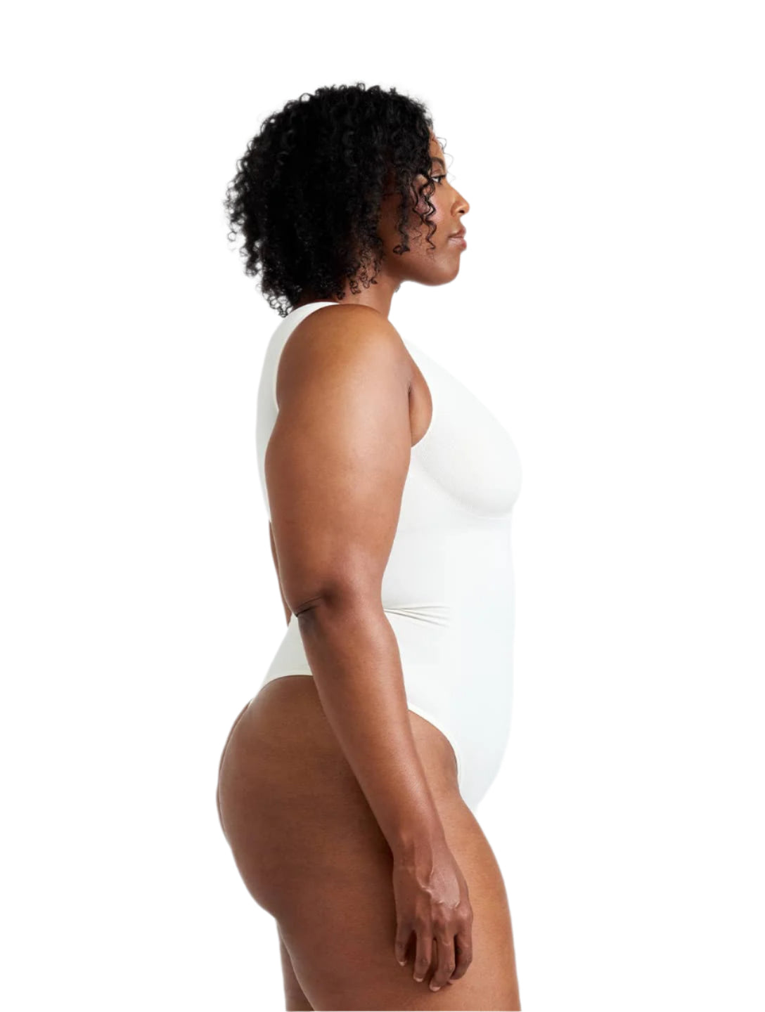 Round Neck Thong Bodysuit - XYRIS