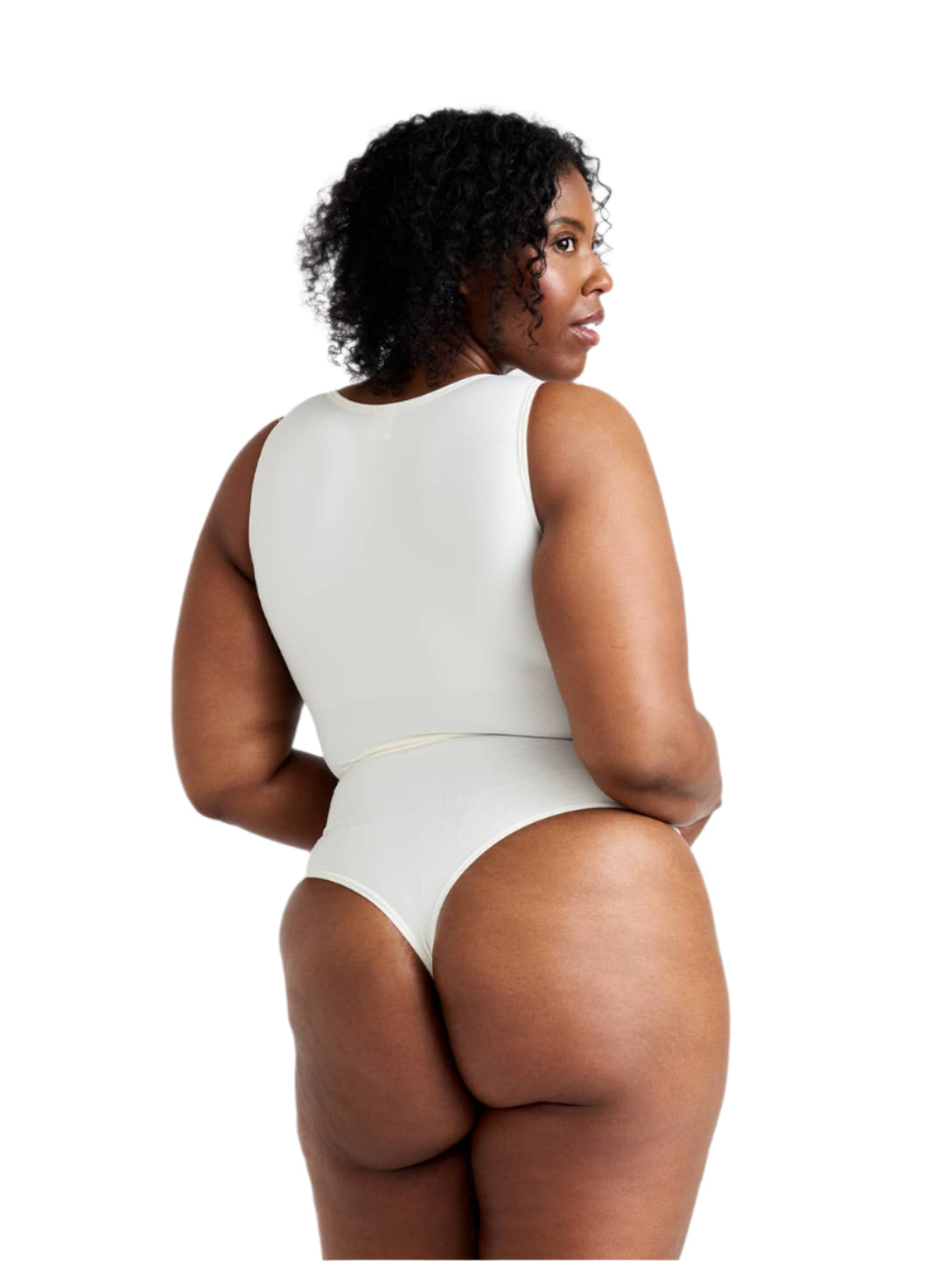 Round Neck Thong Bodysuit - XYRIS
