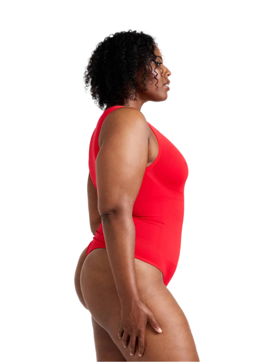 Round Neck Thong Bodysuit - XYRIS