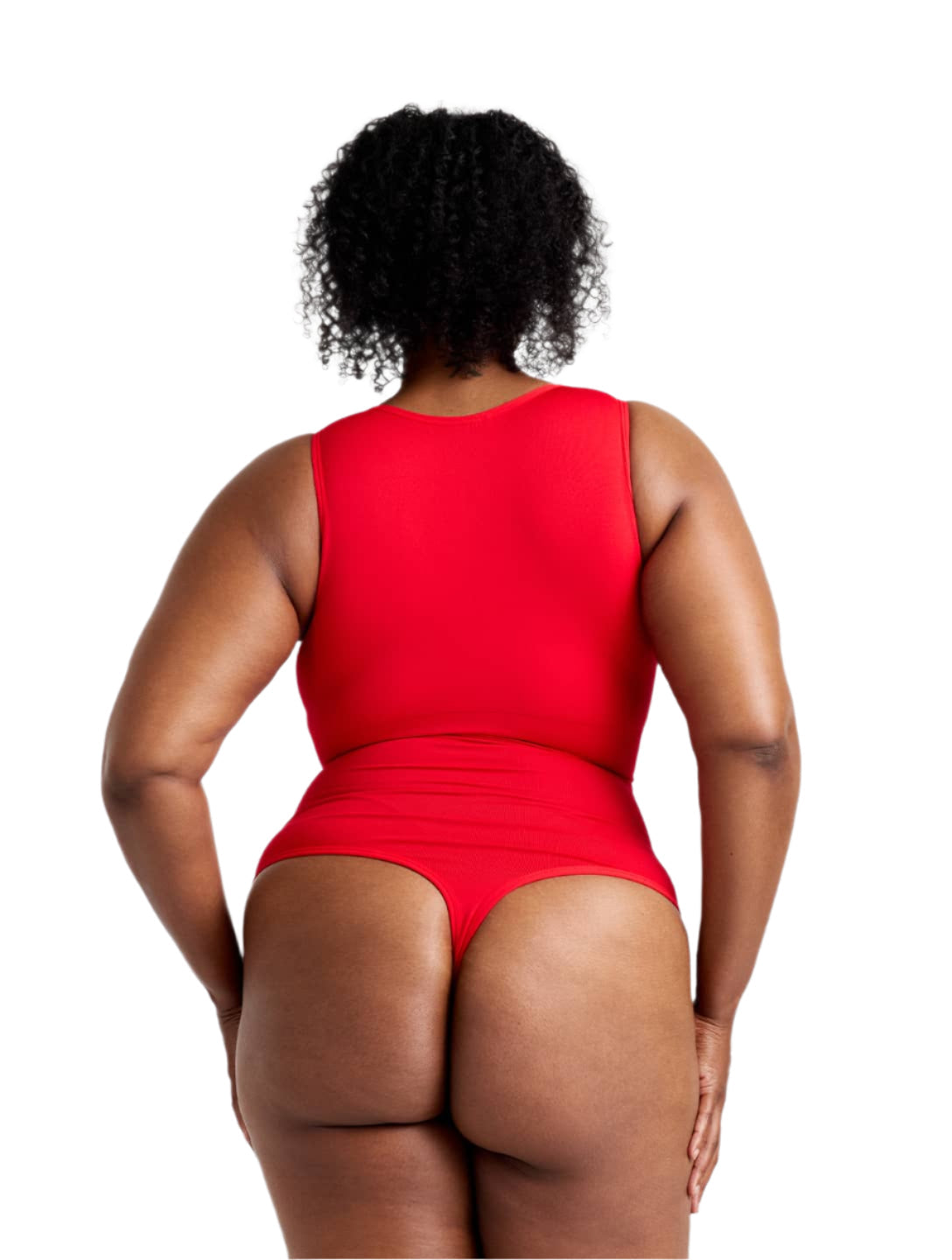 Round Neck Thong Bodysuit - XYRIS