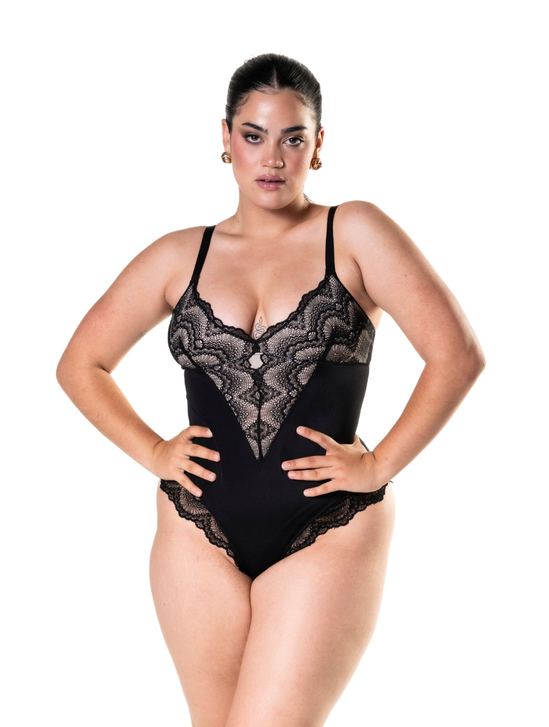 Half Laced Bodysuit - XYRIS