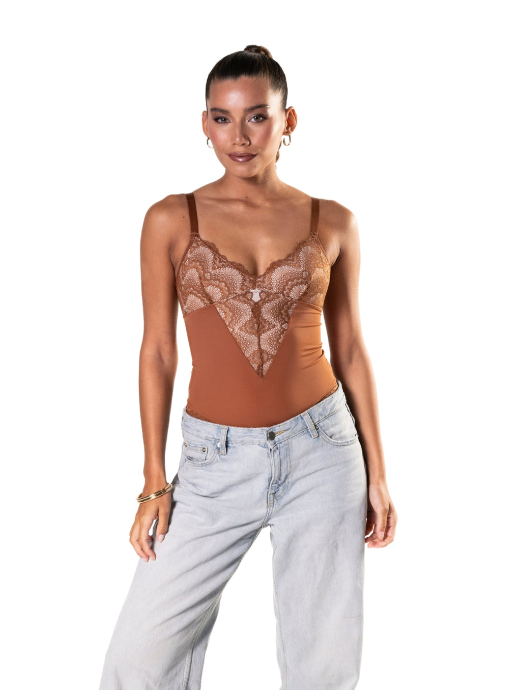 Half Laced Bodysuit - XYRIS