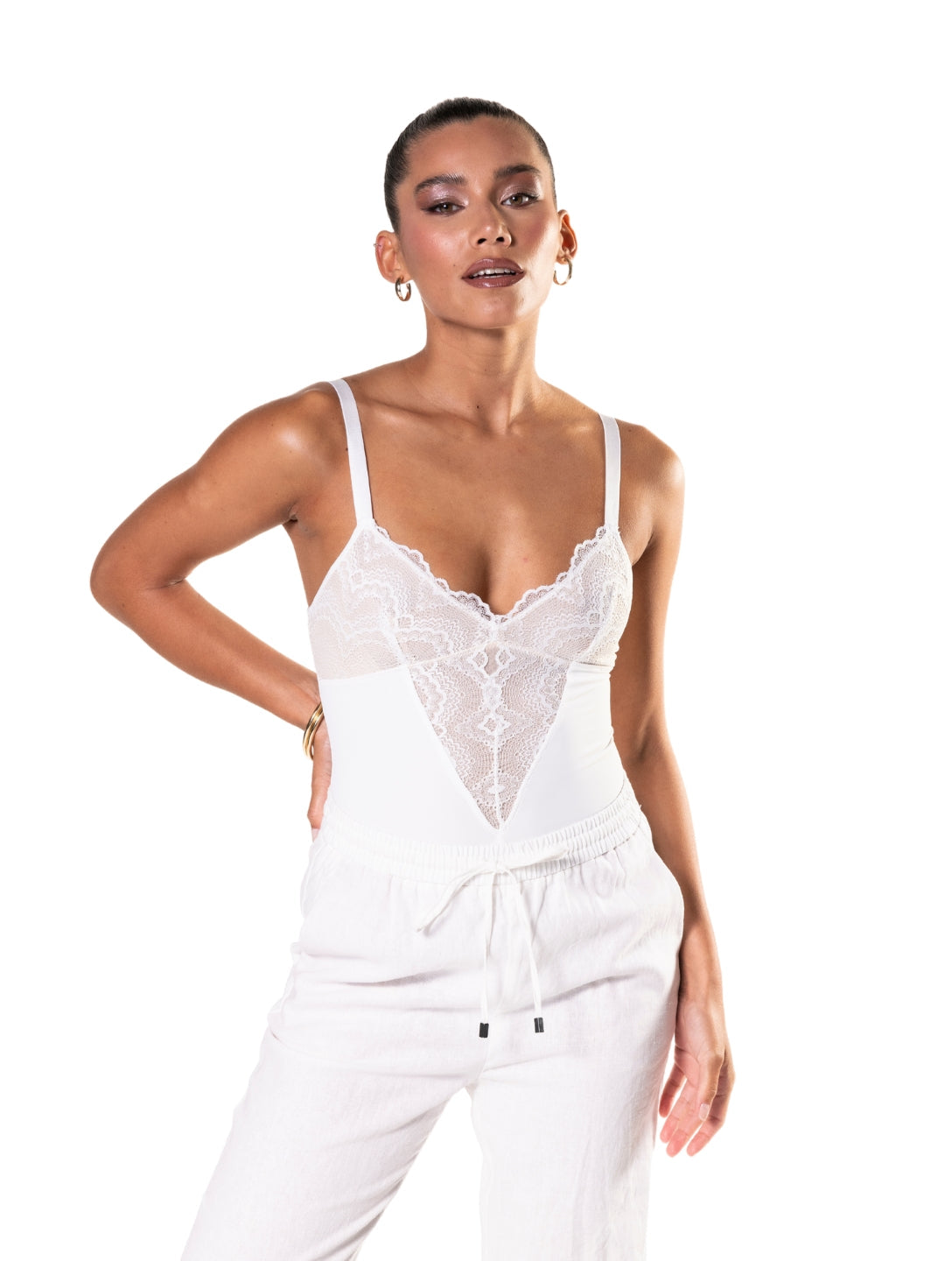 Half Laced Bodysuit - XYRIS