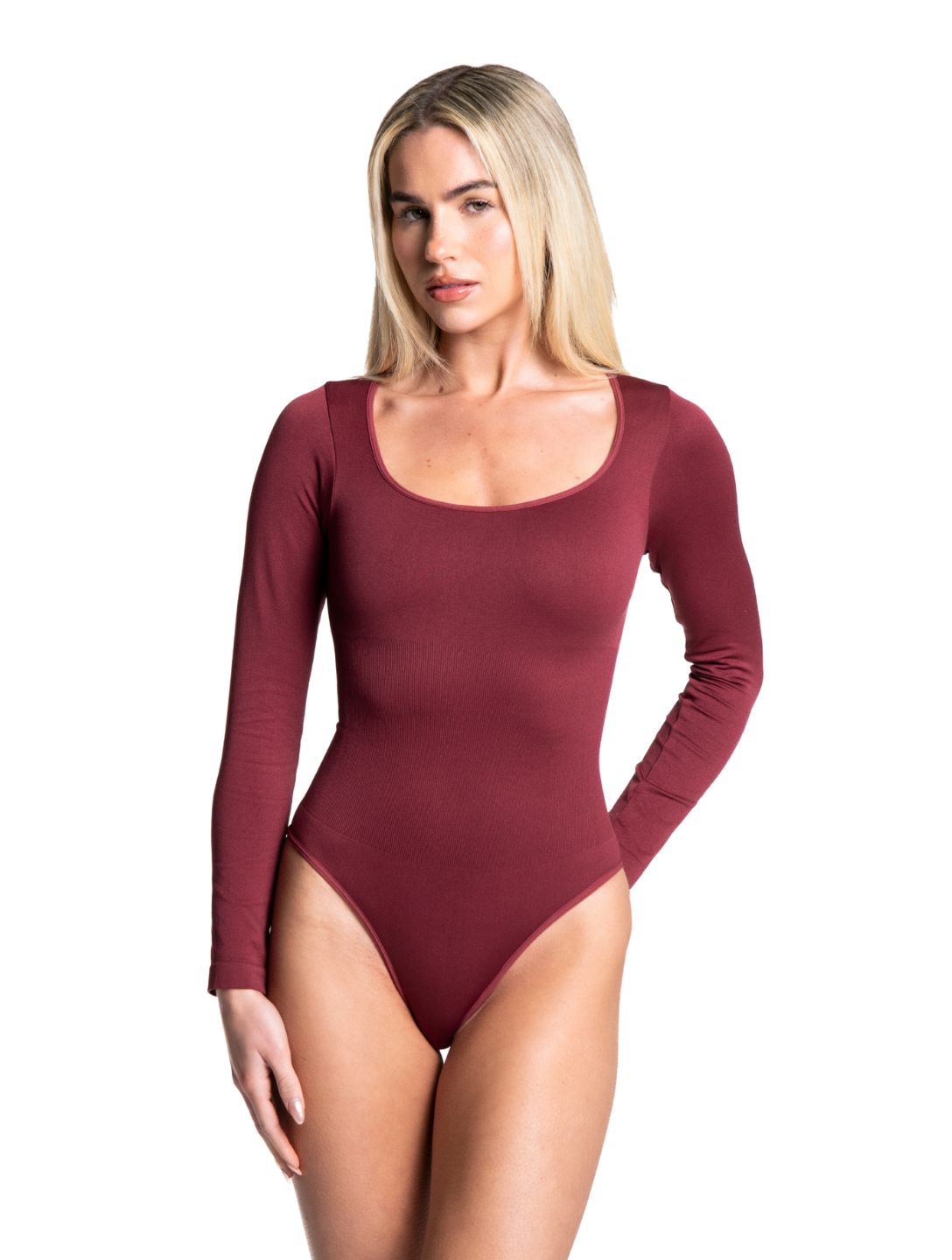 Long Sleeve Thong Bodysuit - XYRIS