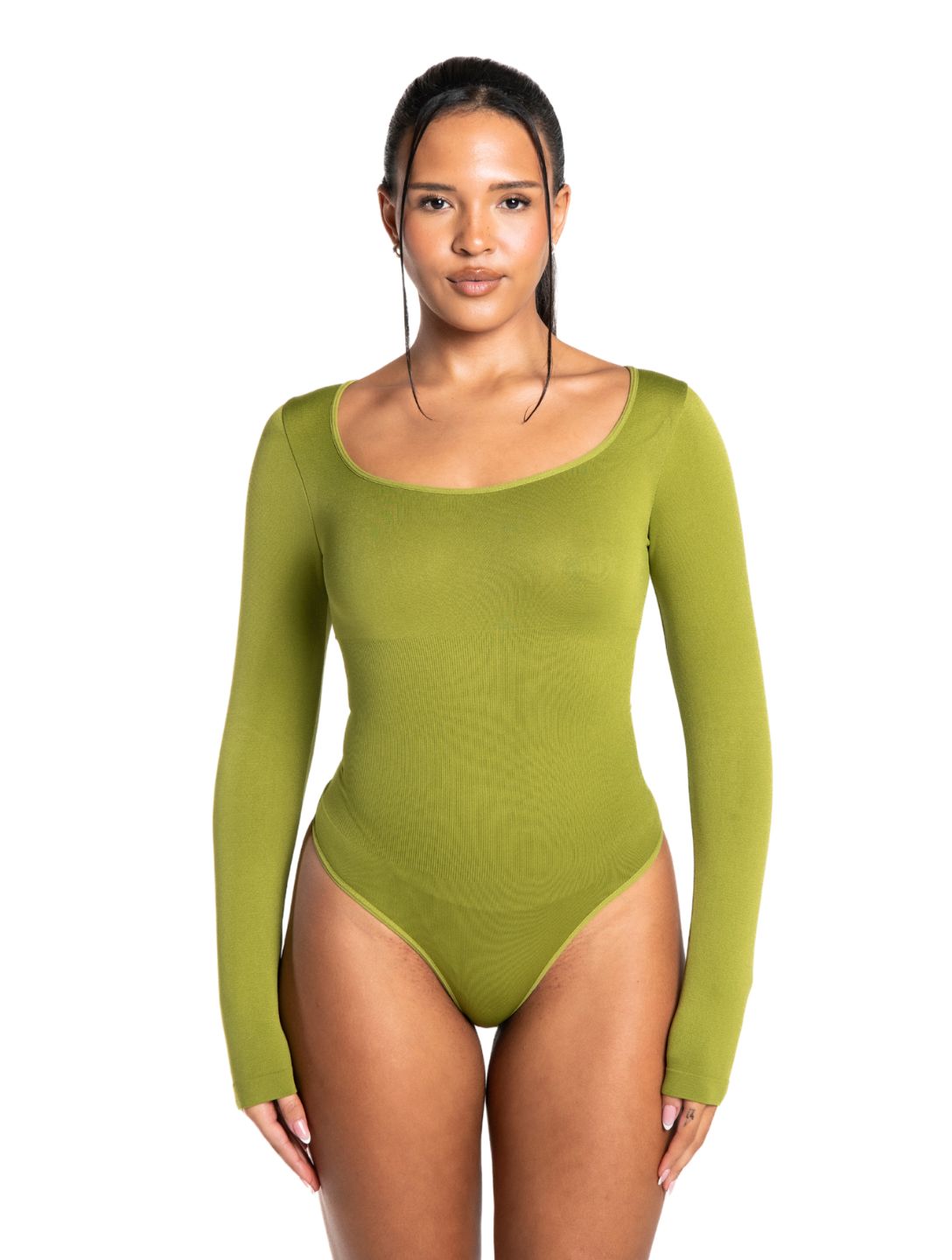 Long Sleeve Thong Bodysuit - XYRIS