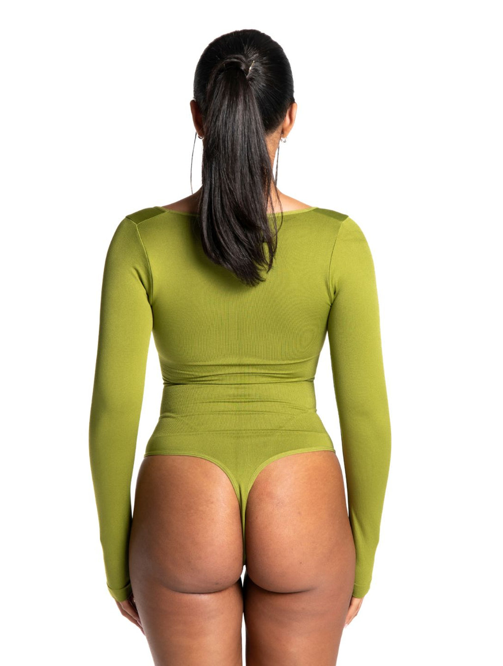 Long Sleeve Thong Bodysuit - XYRIS