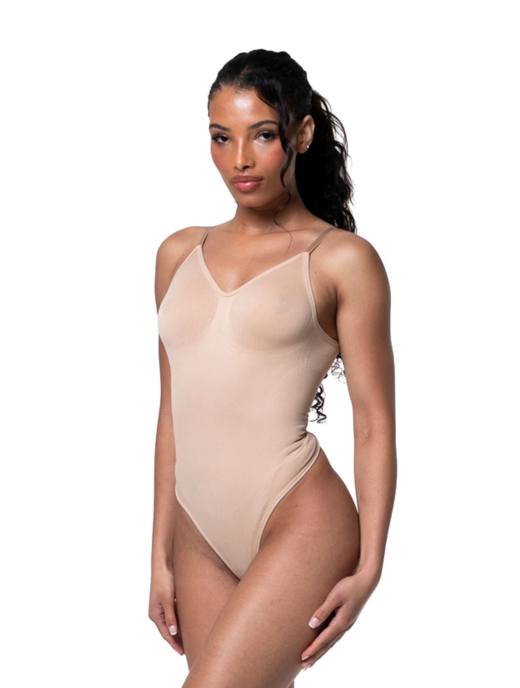 Low Back Snatched Thong Bodysuit - XYRIS