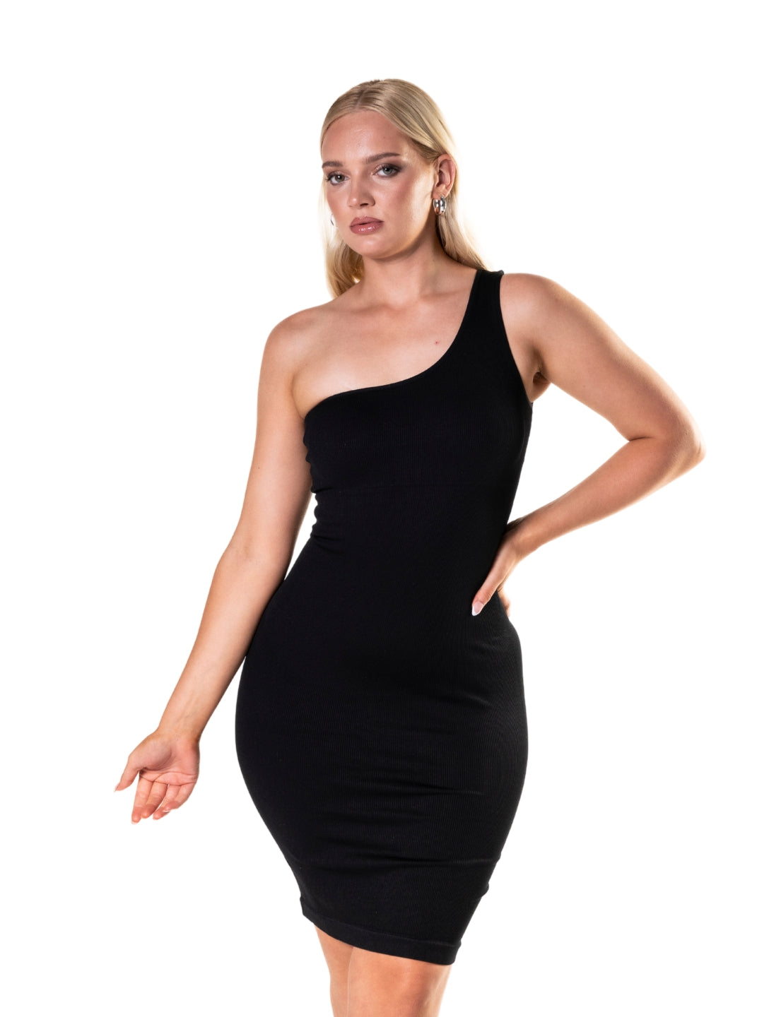 One Shoulder Shapewear Mini Dress - XYRIS