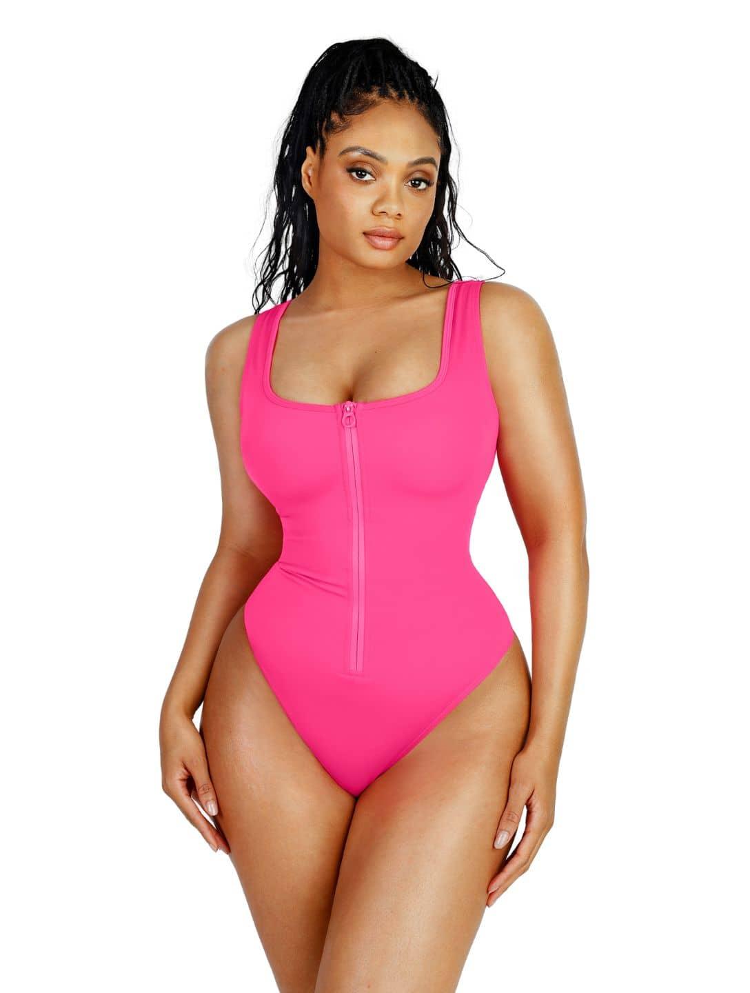 Sculpting Zip Up Swimsuit - XYRIS