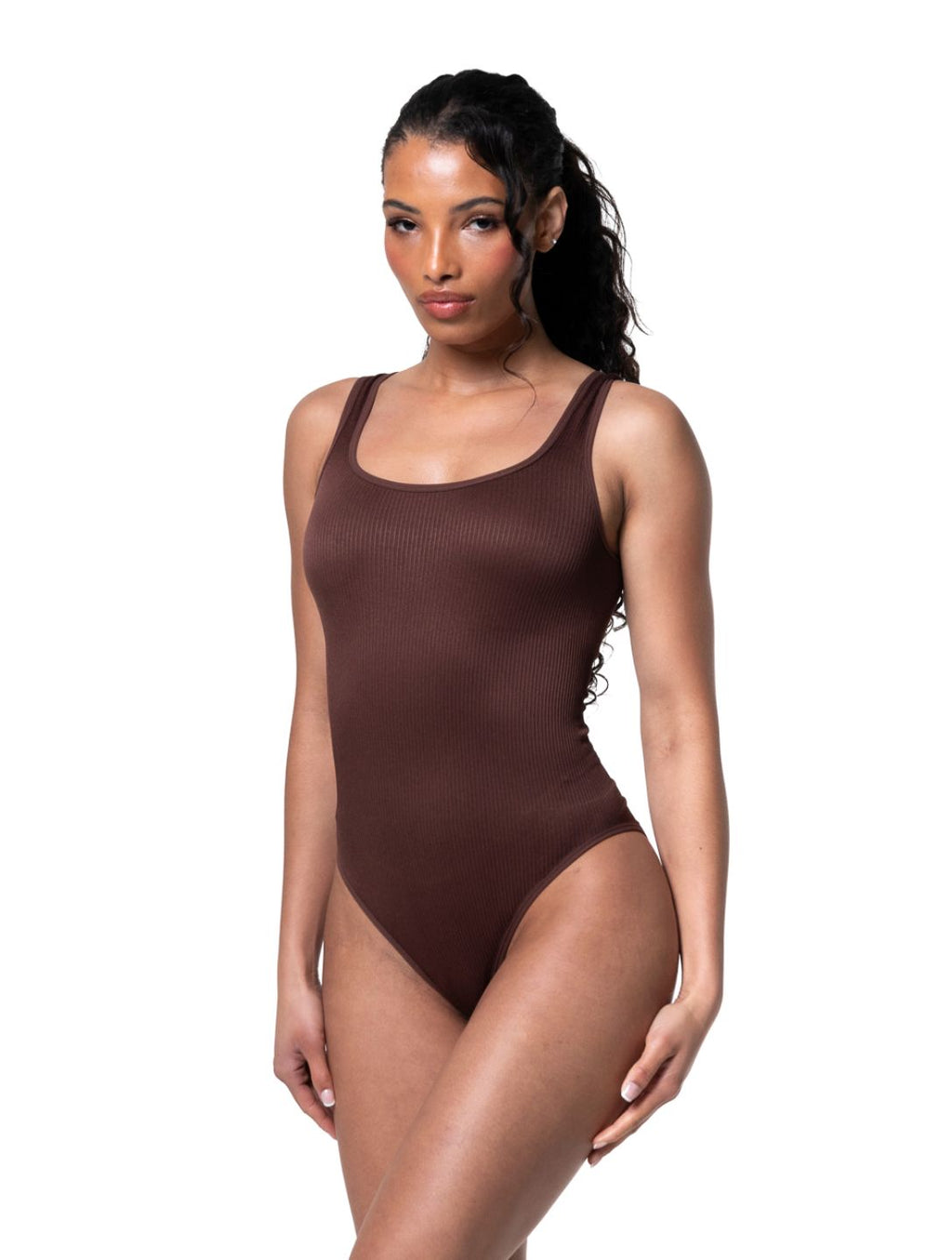 Ribbed Snatched Shapewear Bodysuit - XYRIS