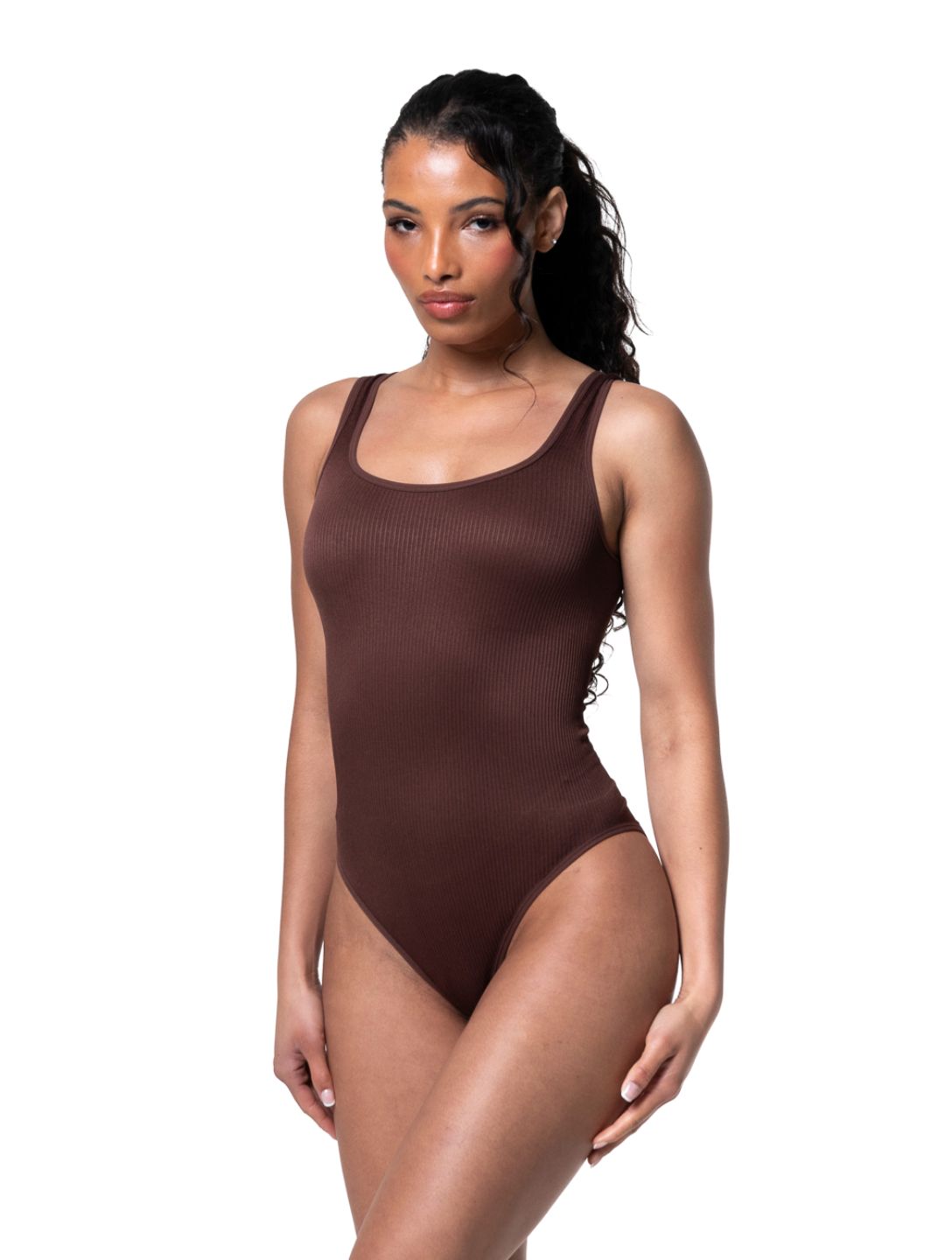 Ribbed Snatched Shapewear Bodysuit - XYRIS