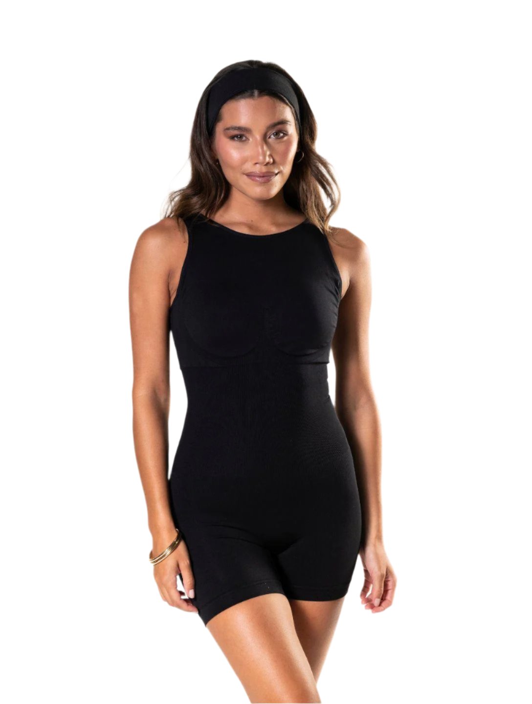 Round Neck Low Back Bodysuit - XYRIS