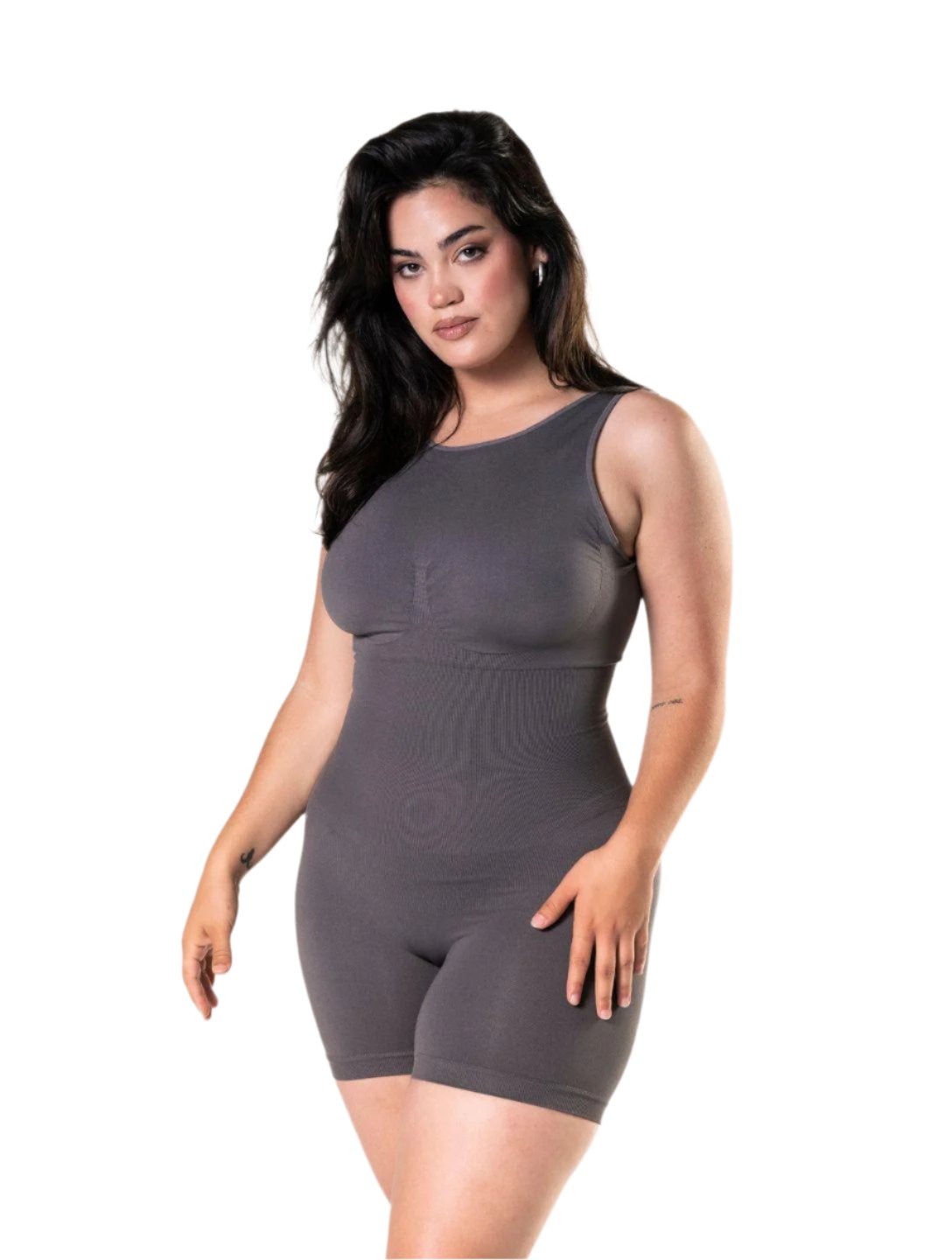 Round Neck Low Back Bodysuit - XYRIS