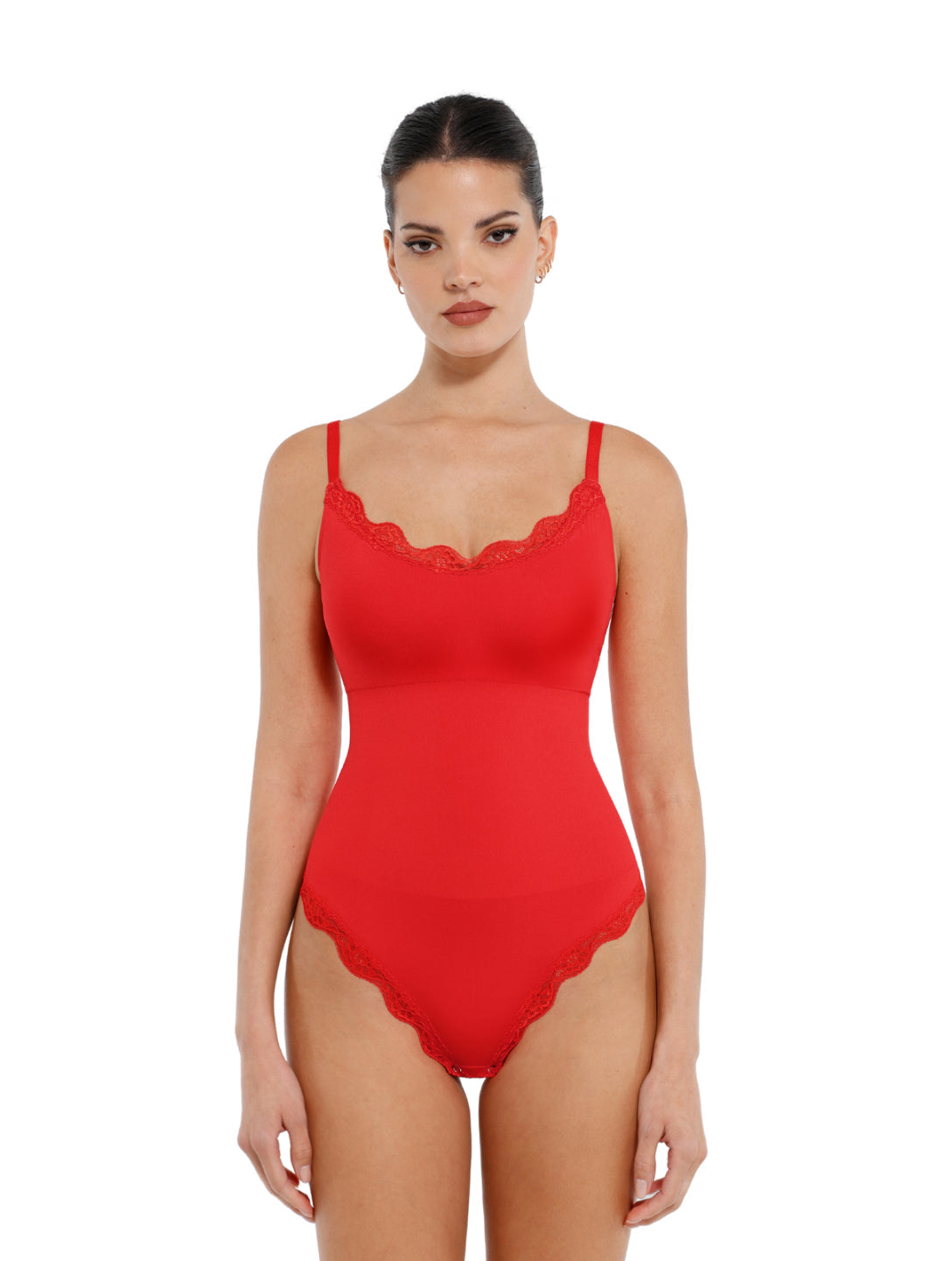 Seamless Laced Thong Bodysuit - XYRIS