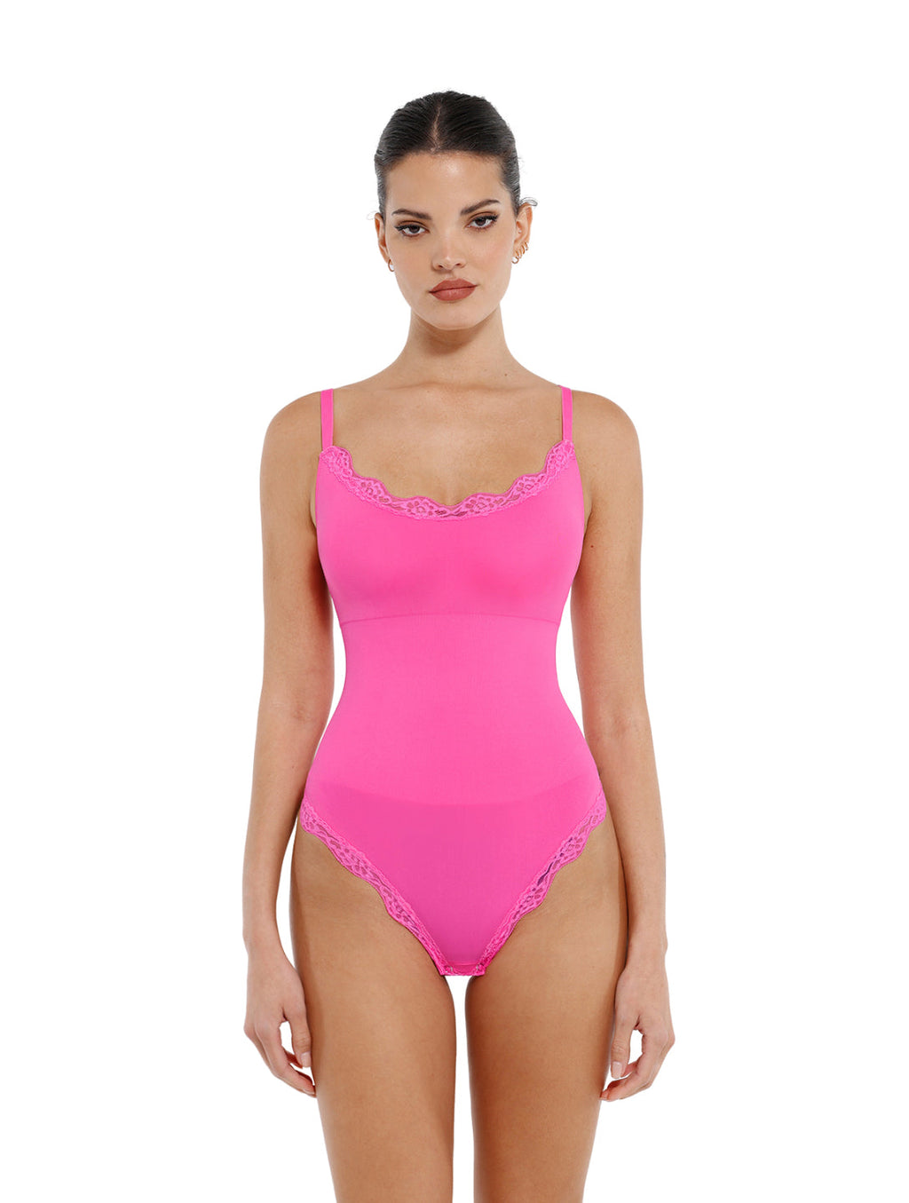 Seamless Laced Thong Bodysuit - XYRIS