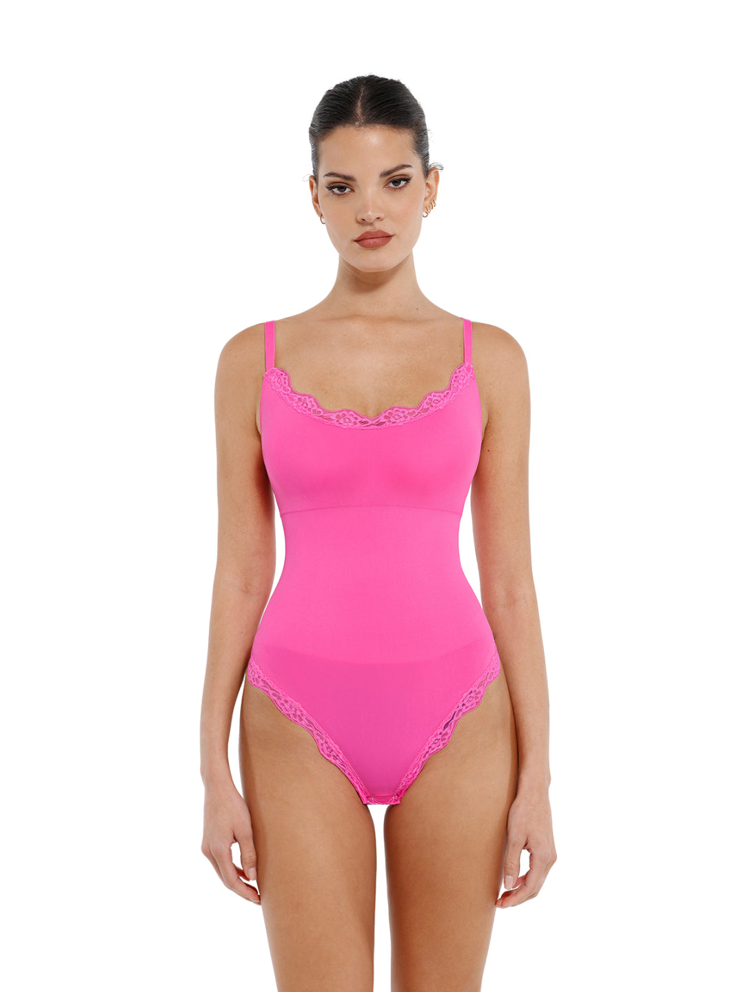 Seamless Laced Thong Bodysuit - XYRIS