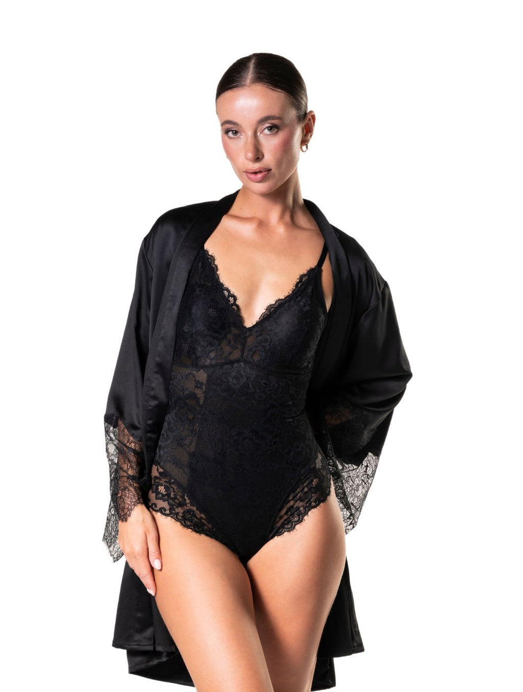 Shapewear Laced Bodysuit - XYRIS